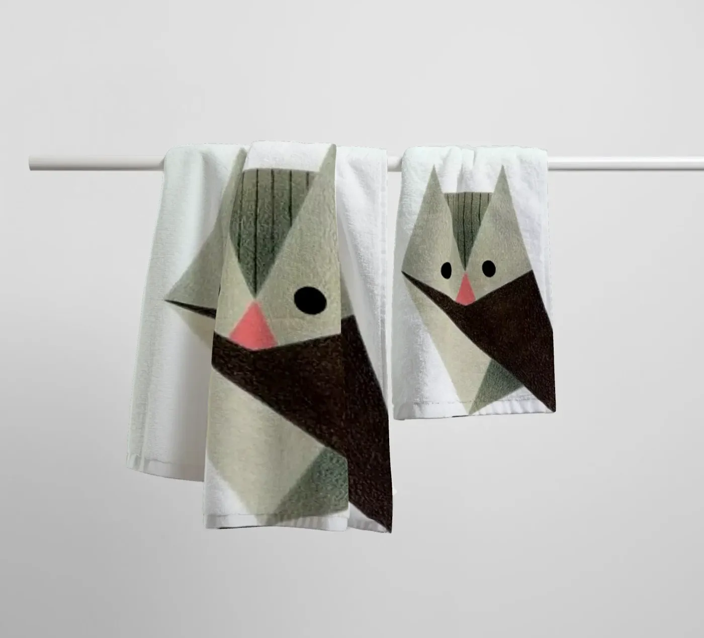 Eule #2 towel by Anna-Maren Zehnter