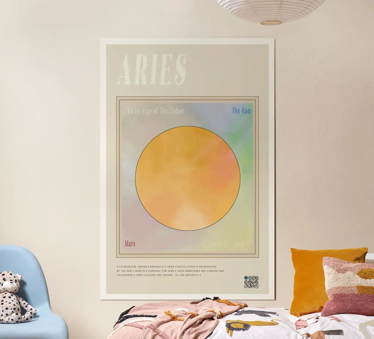 Zodiaco Ariete poster da Casa Cartissi