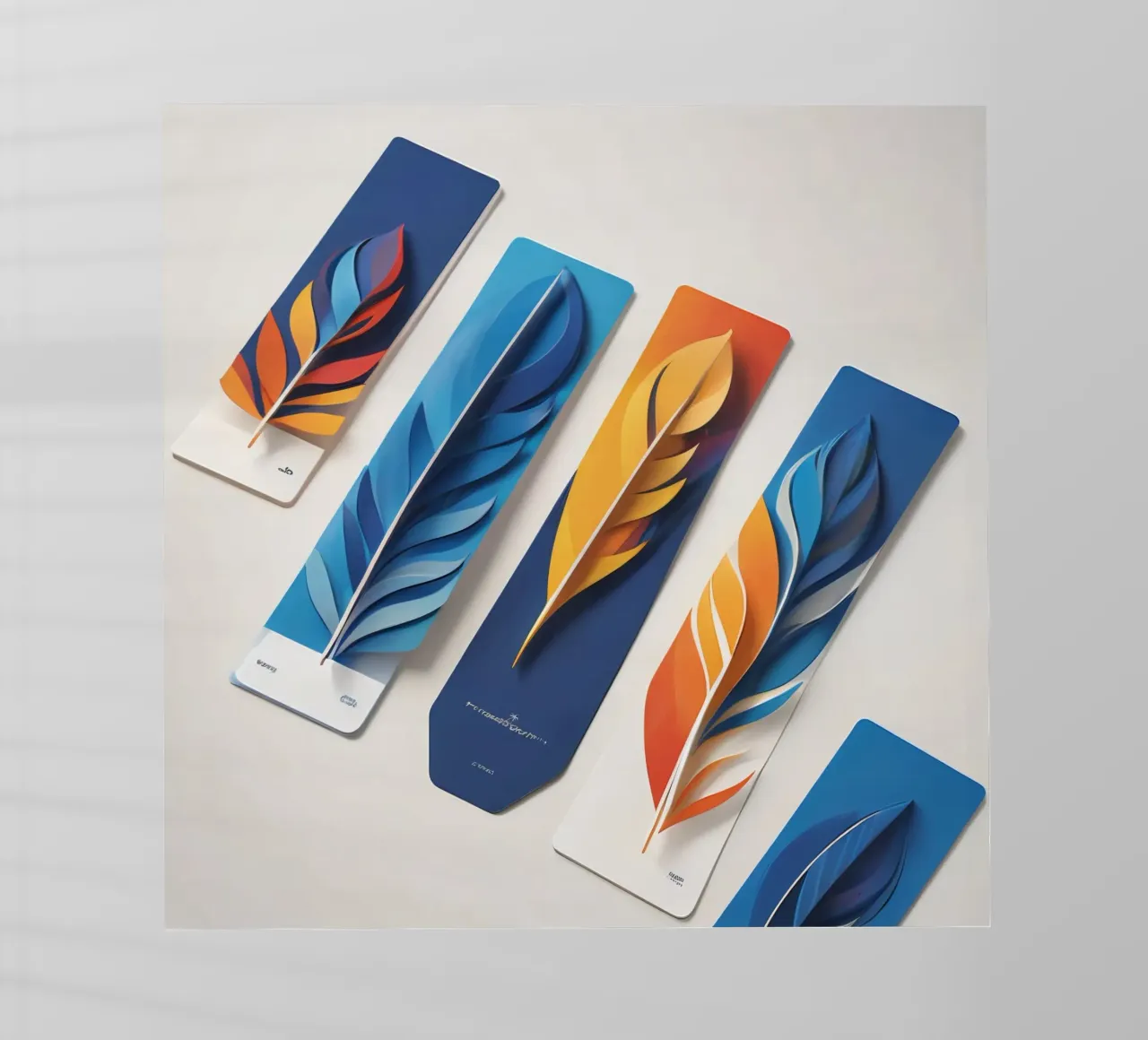 disegno artistico in carta con piume colorate a strati pellicola backlit da DesignDoodle