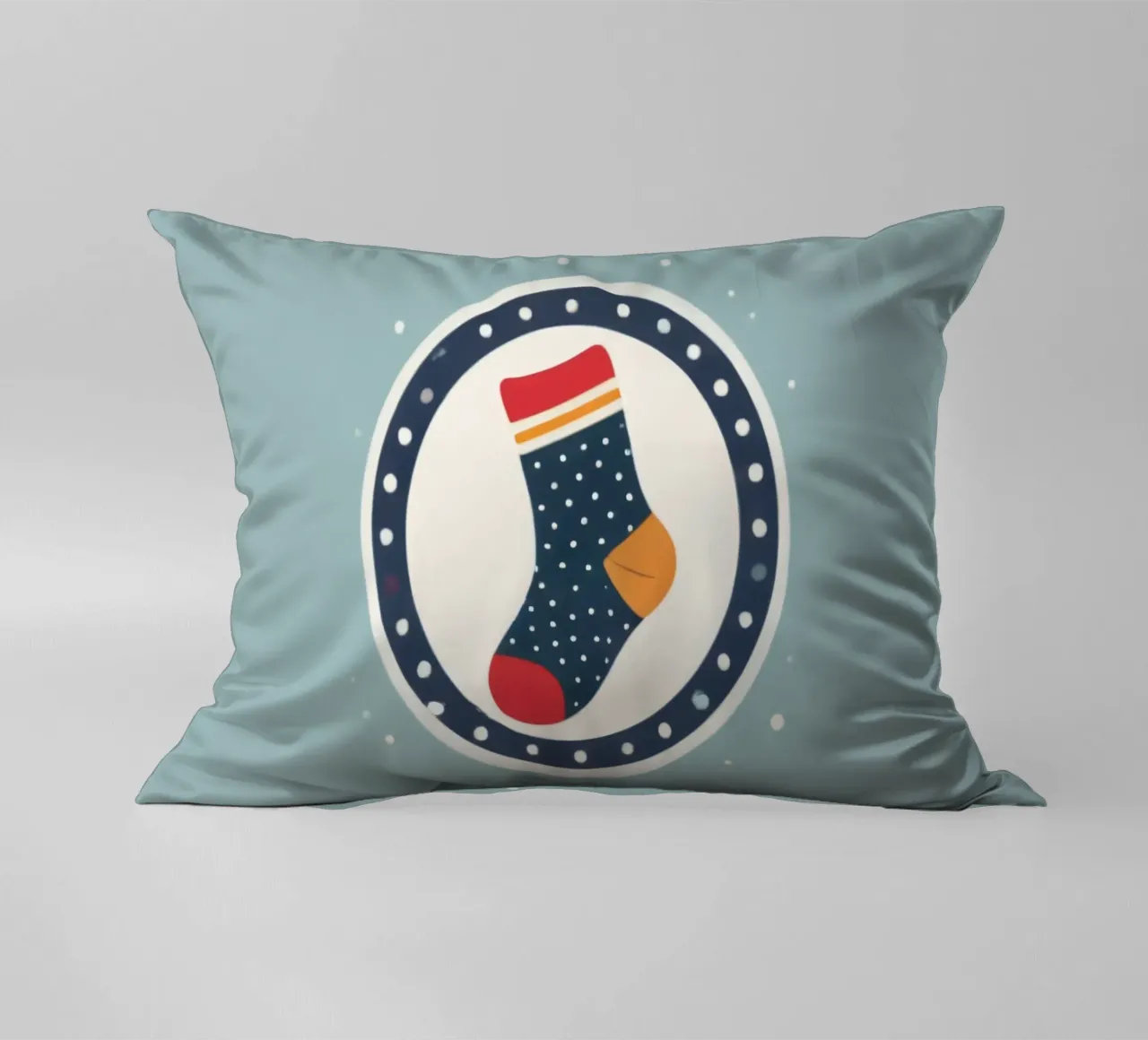 illustrazione di un calzino colorato cuscino da DesignDoodle