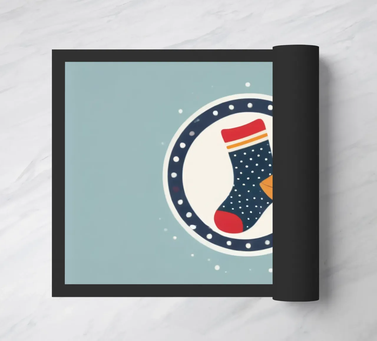 illustrazione di un calzino colorato zerbino da DesignDoodle