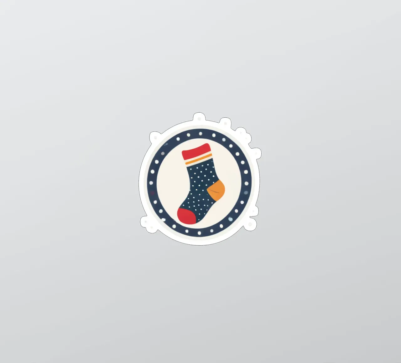 a colorful sock illustration sticker by DesignDoodle