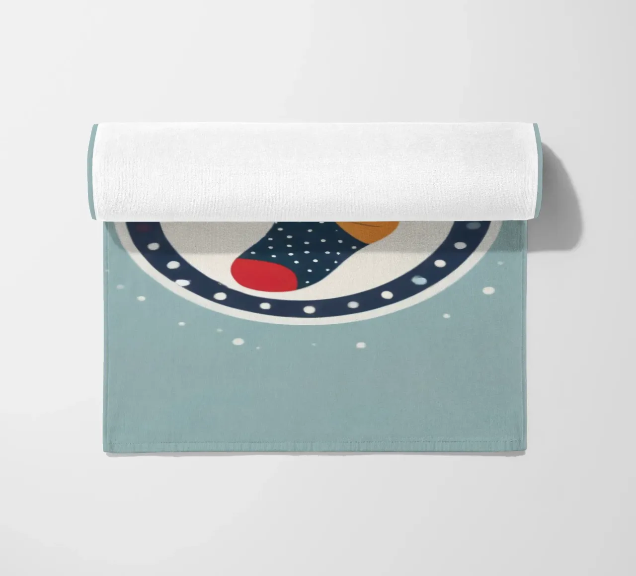 illustrazione di un calzino colorato telo mare da DesignDoodle