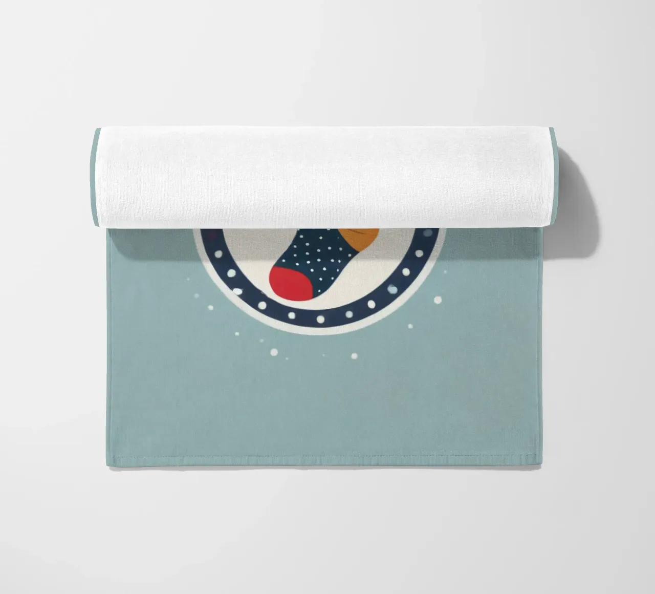 illustrazione di un calzino colorato telo mare da DesignDoodle