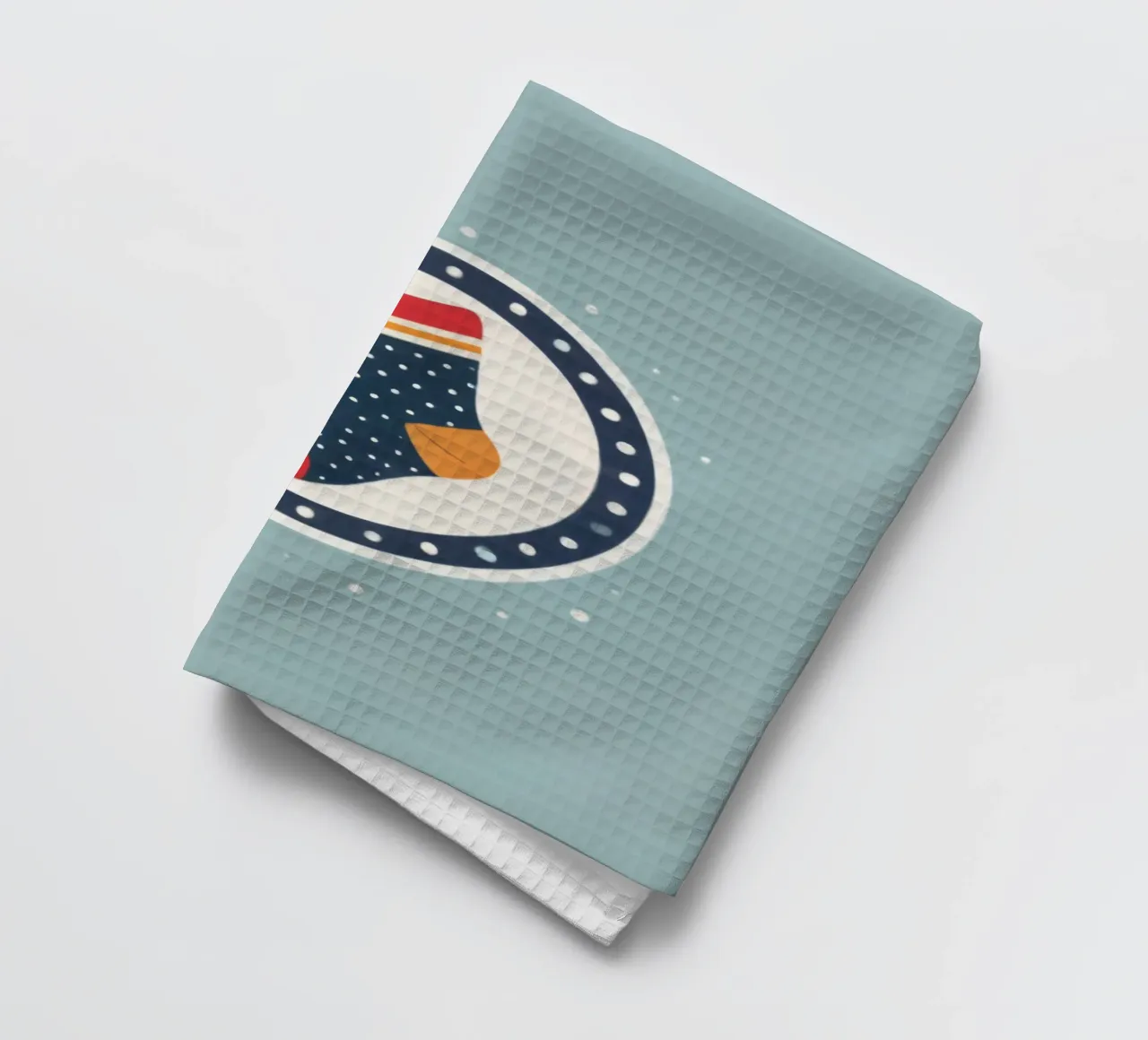 illustrazione di un calzino colorato canovaccio da cucina da DesignDoodle