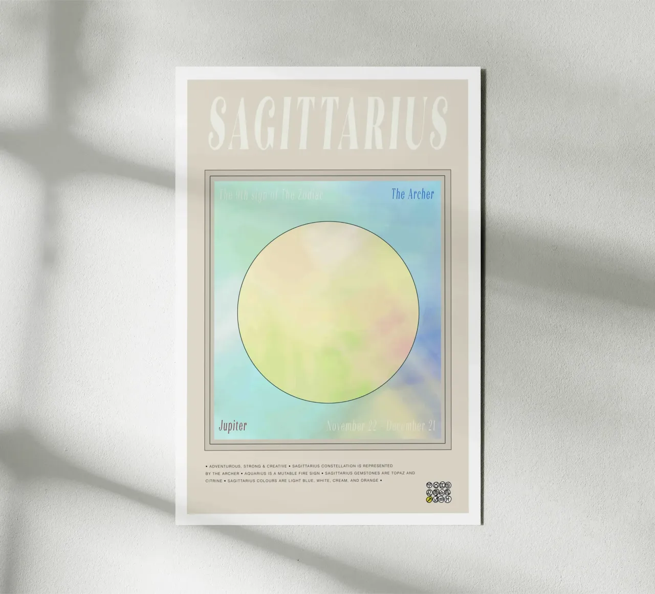 Zodiac Sagittarius pannello forex da Casa Cartissi