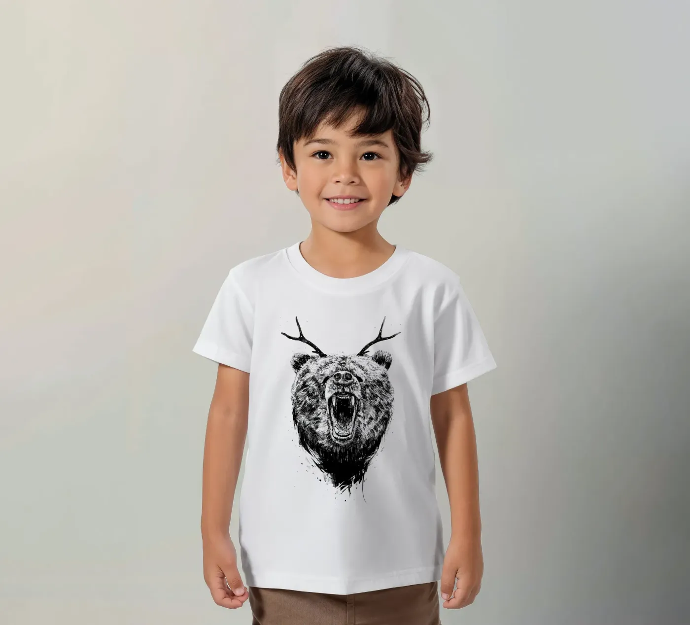 Angry Bear t-shirt bambini da Balazs Solti
