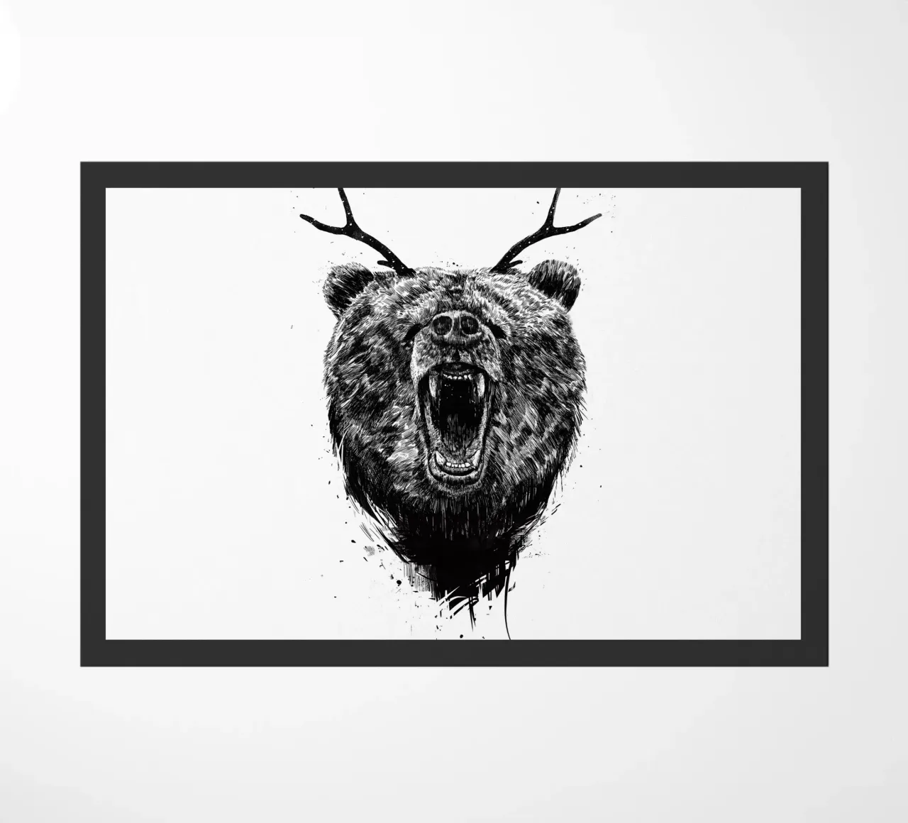 Angry Bear deurmat van Balazs Solti