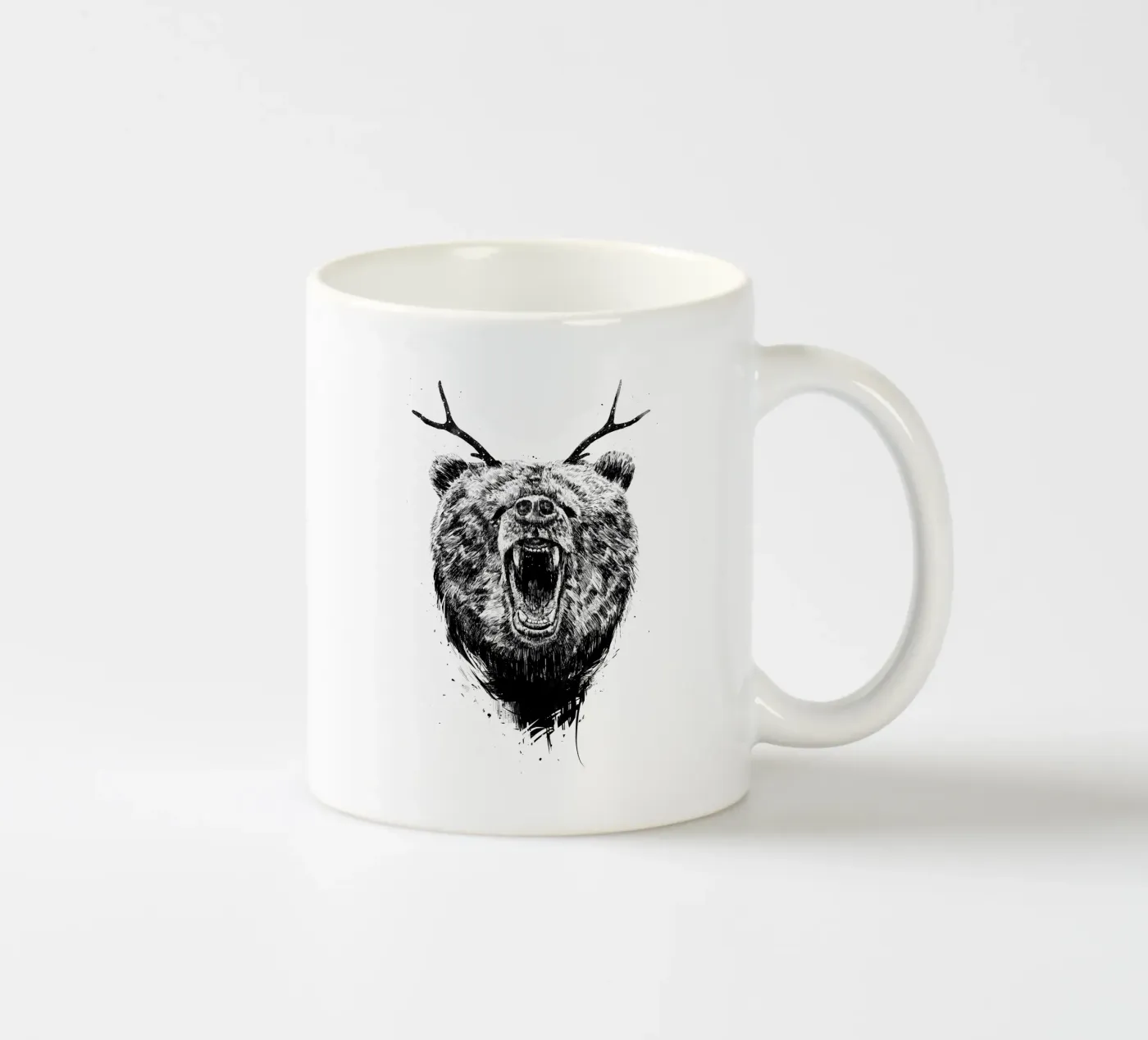 Angry Bear ceramic mug by Balazs Solti