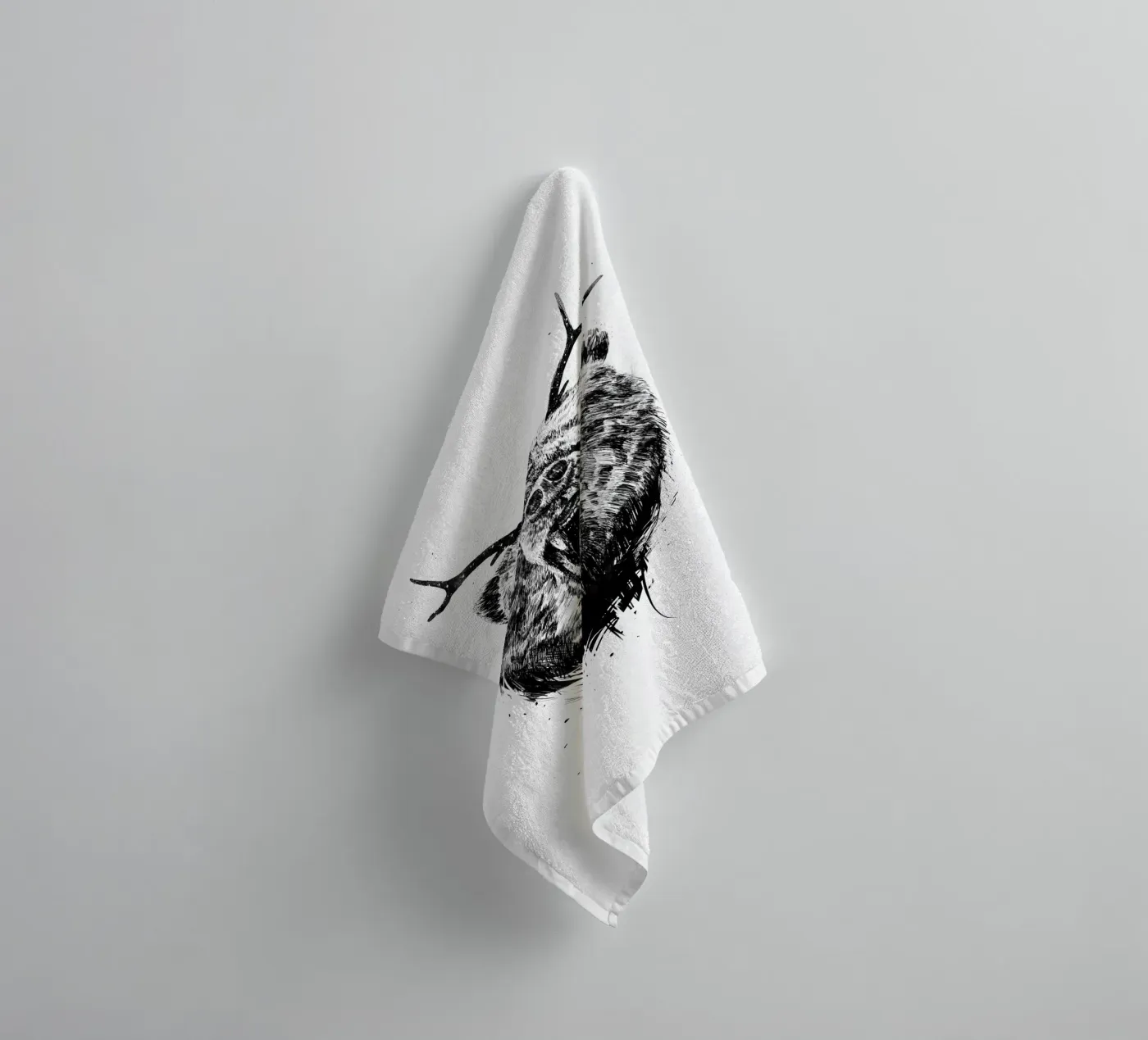 Angry Bear towel by Balazs Solti