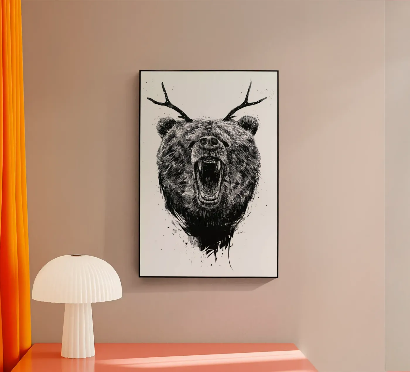 Angry Bear Acryl-Glas von Balazs Solti