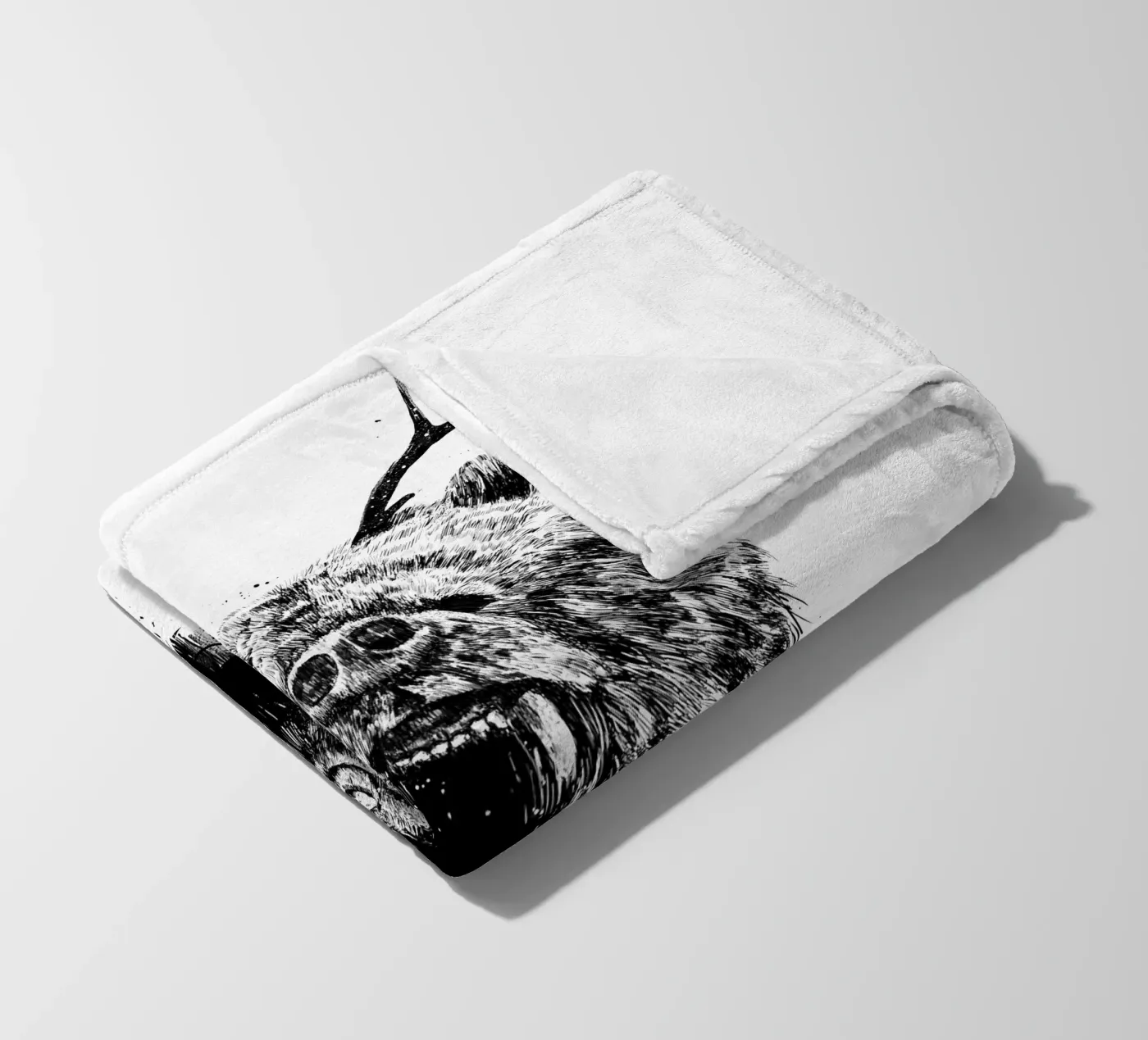 Angry Bear fleecedeken van Balazs Solti