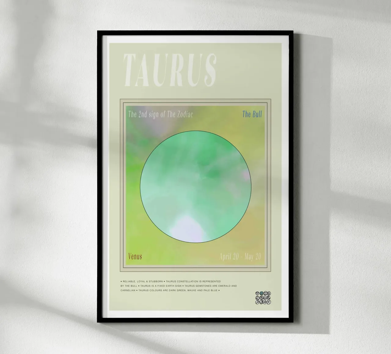 Zodiac Taurus poster da Casa Cartissi