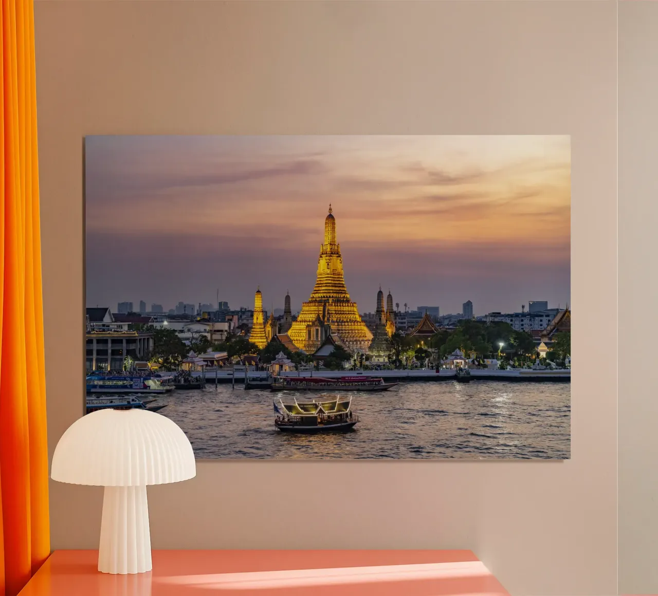 Wat Arun Bangkok poster con telaio in plastica da Reisefotografie - Bilder aus aller Welt