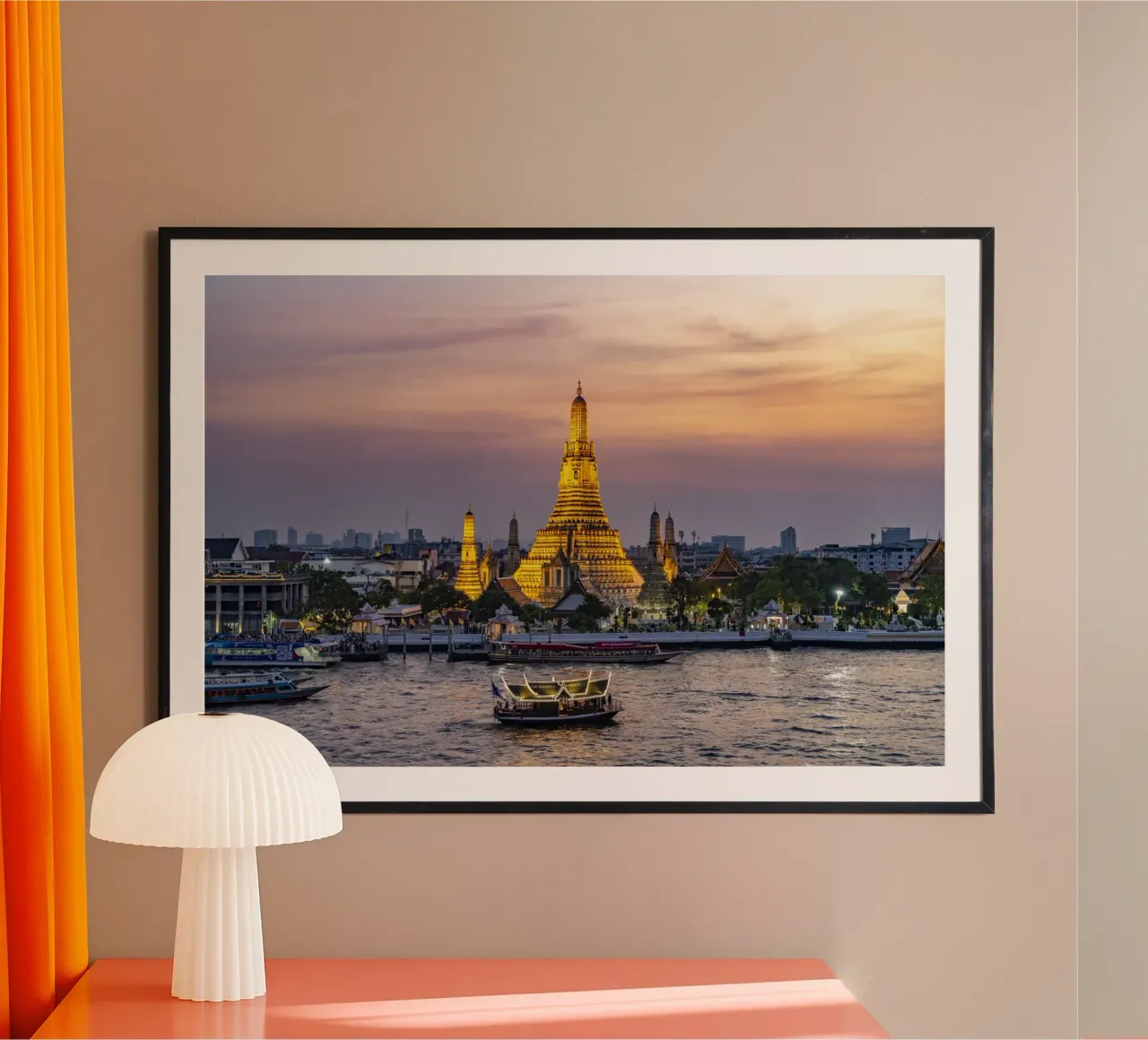 Wat Arun Bangkok poster con telaio in plastica da Reisefotografie - Bilder aus aller Welt