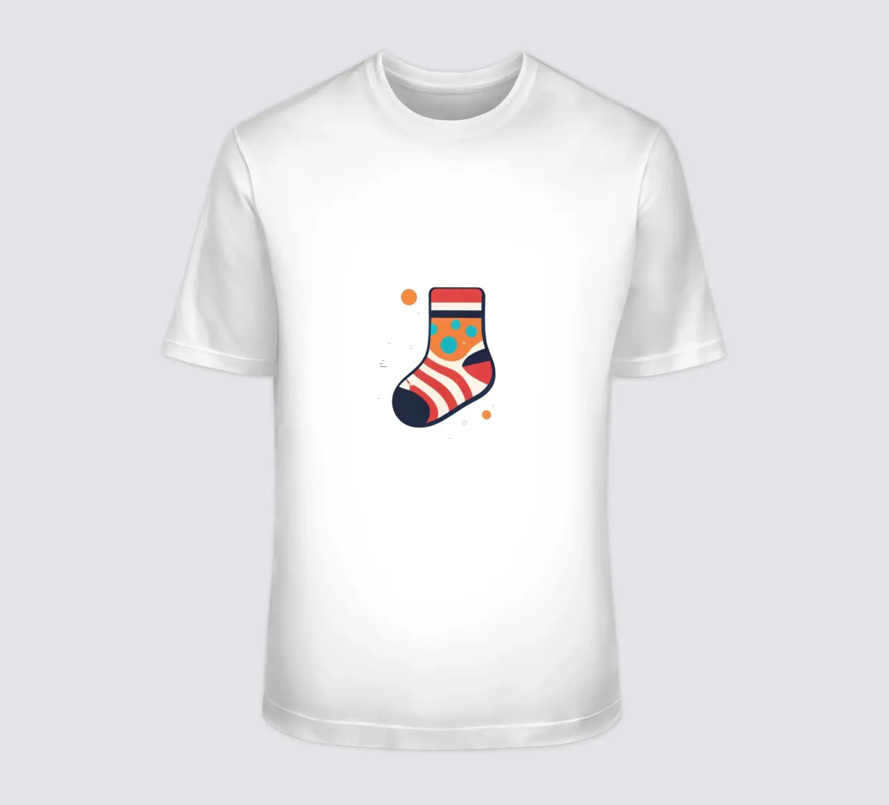 chaussette colorée avec des motifs ludiques t-shirt de DesignDoodle