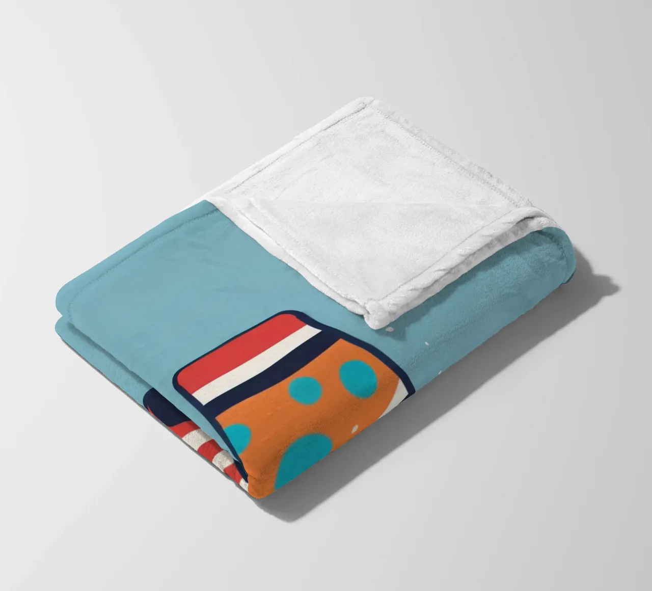 chaussette colorée avec des motifs ludiques plaid polaire de DesignDoodle