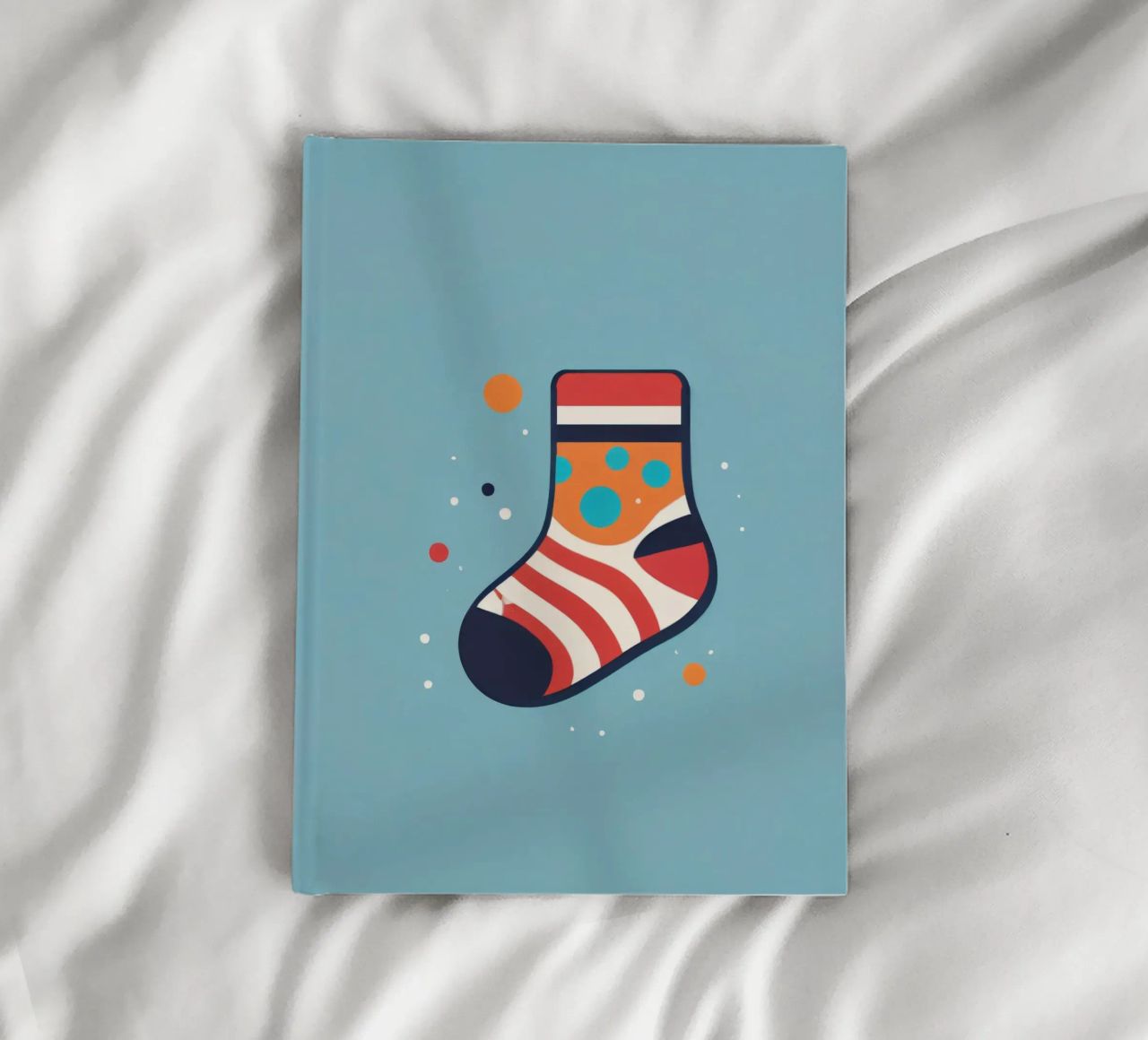 calzino colorato con motivi giocosi diario da DesignDoodle