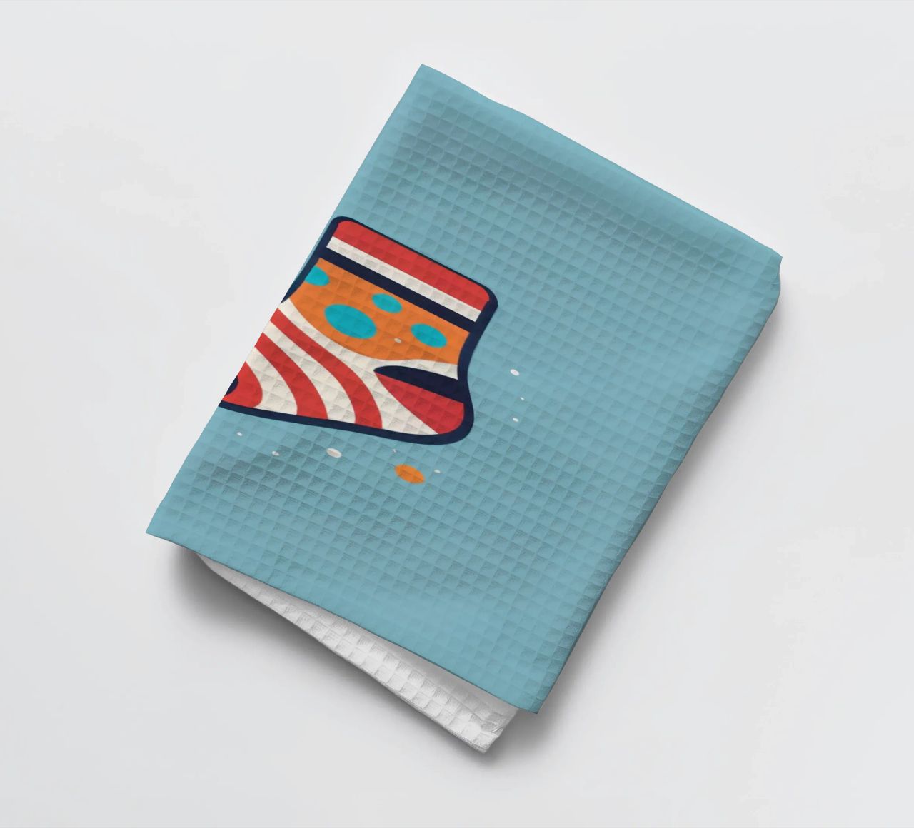 chaussette colorée avec des motifs ludiques torchon de DesignDoodle
