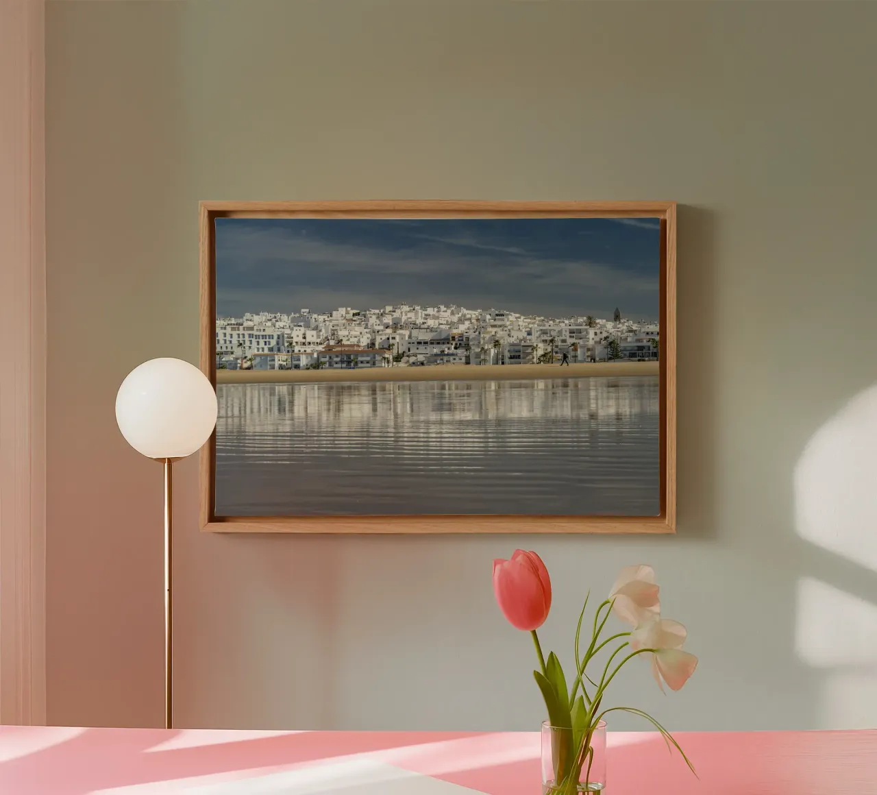Conil de la Frontera, Andalusien canvas met Baklijst van Reisefotografie - Bilder aus aller Welt