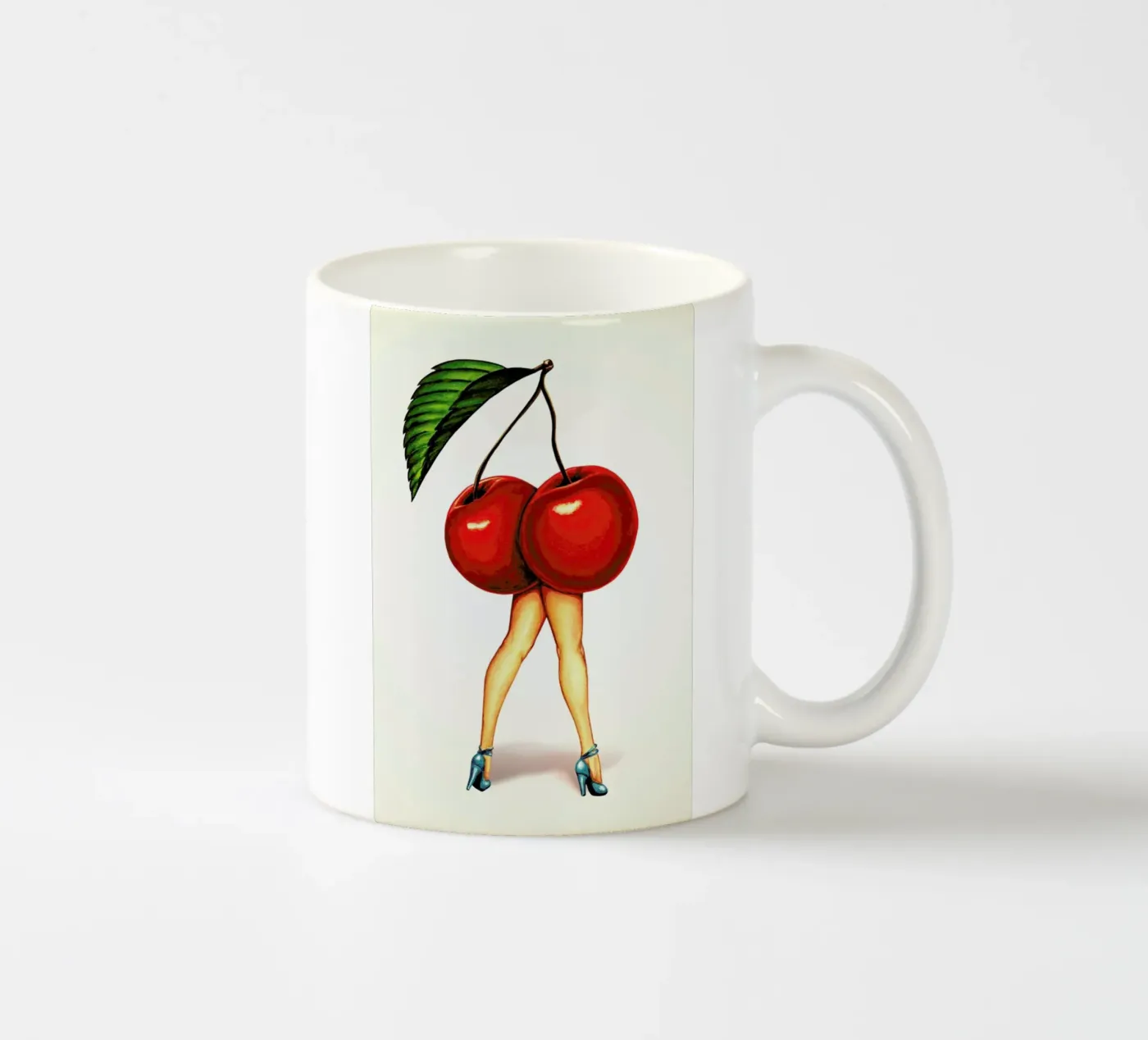 Fruit Stand - Cherry ceramic mug by Kelly Gilleran