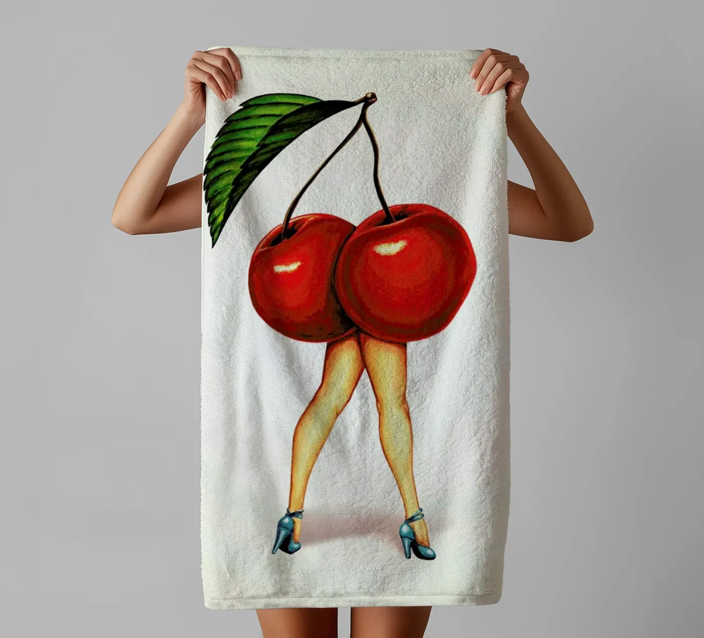 Fruit Stand - Cherry towel by Kelly Gilleran