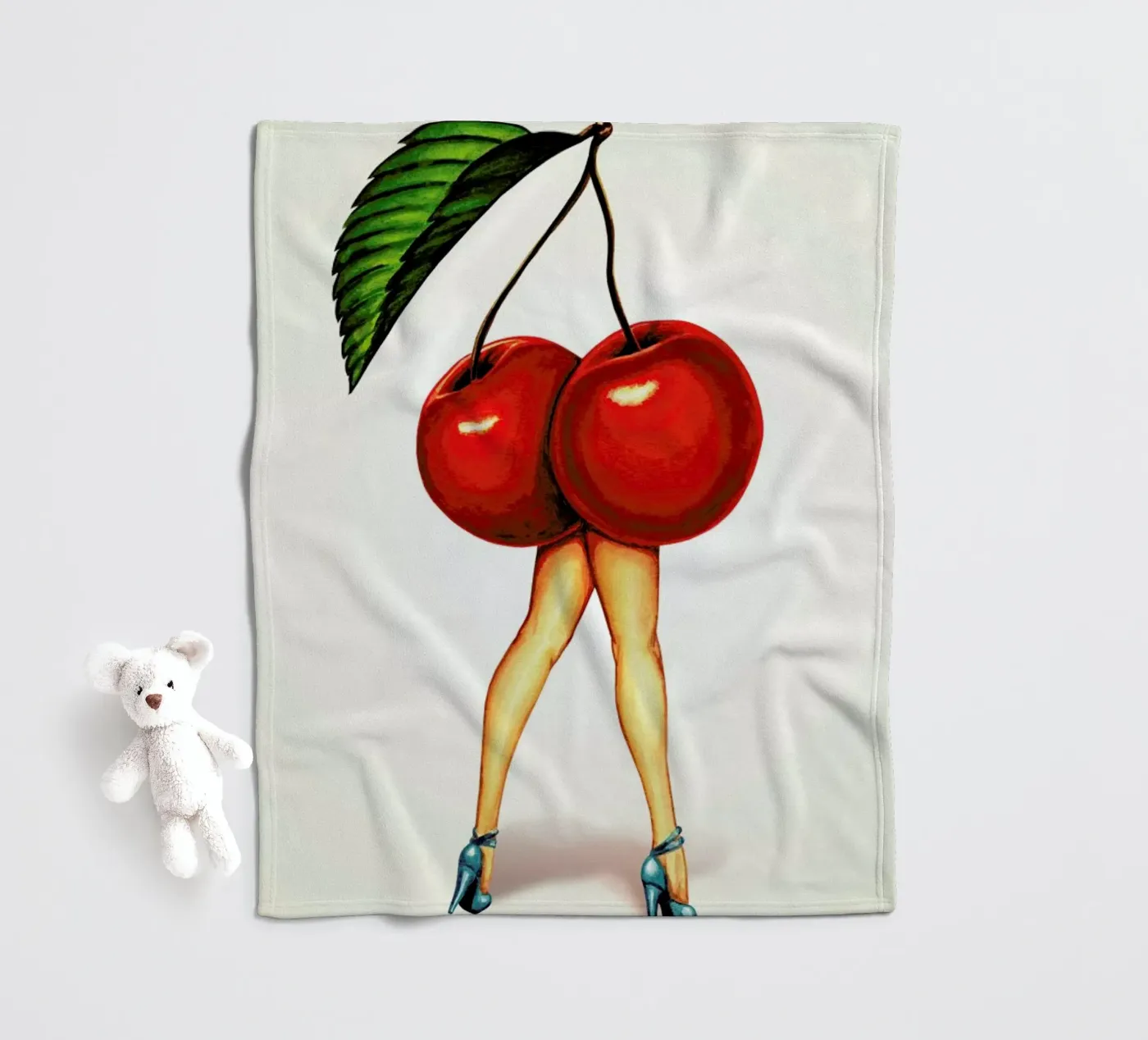 Fruit Stand - Cherry Fleecedecke von Kelly Gilleran