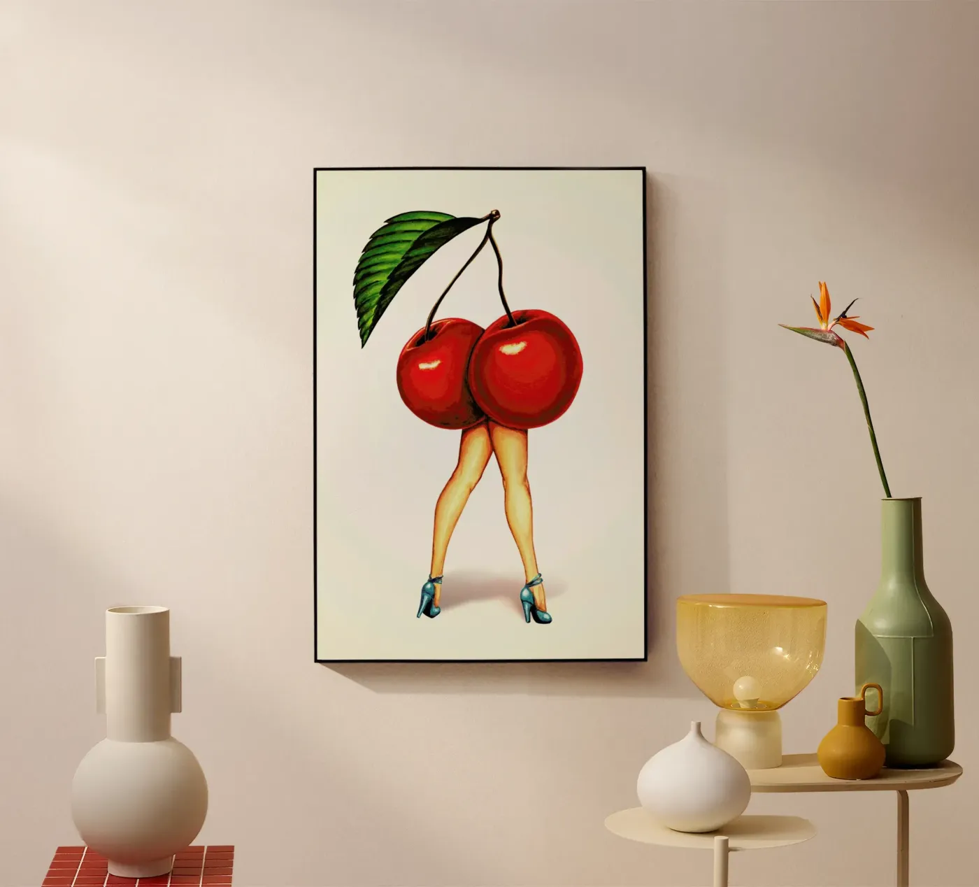 Fruit Stand - Cherry plexiglass da Kelly Gilleran