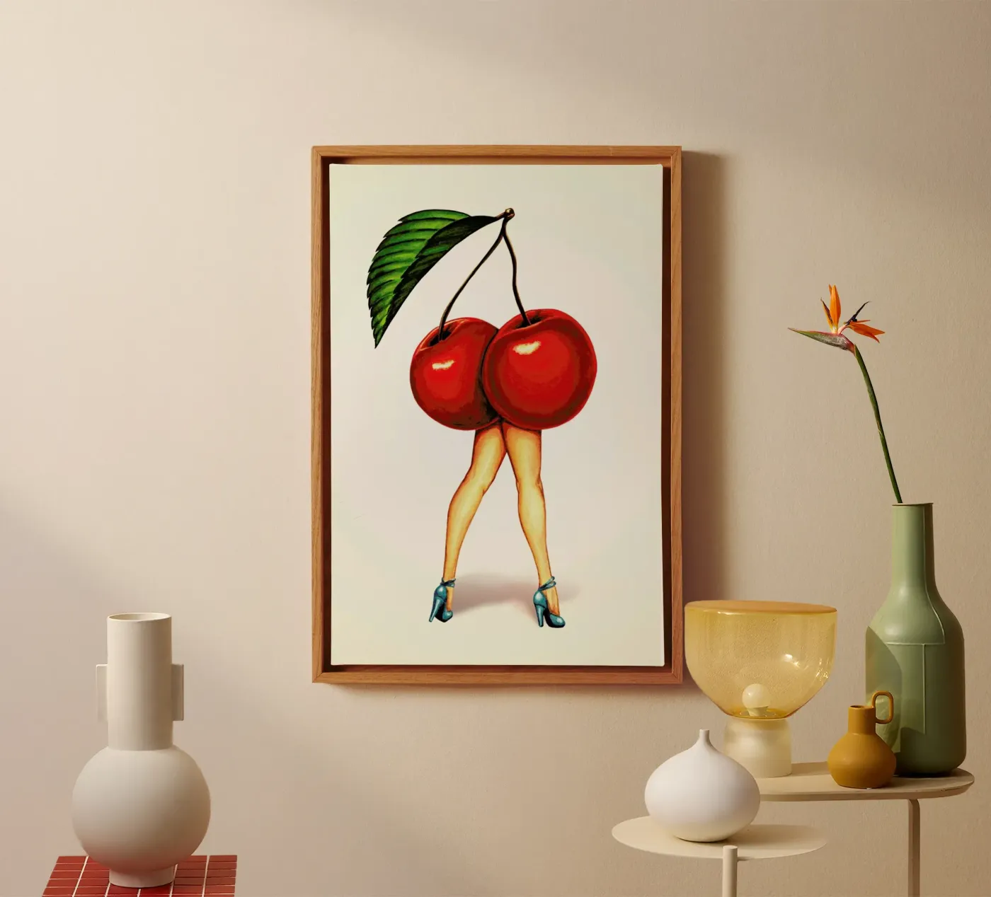 Fruit Stand - Cherry tela da Kelly Gilleran