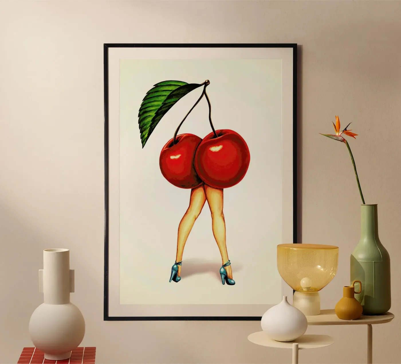 Fruit Stand - Cherry poster by Kelly Gilleran