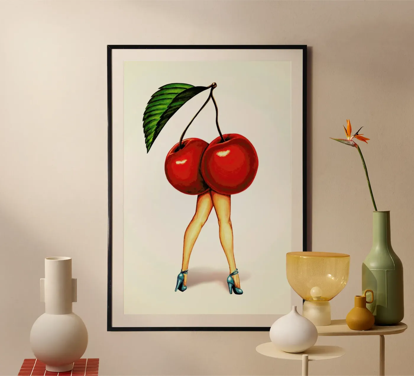 Fruit Stand - Cherry Poster von Kelly Gilleran