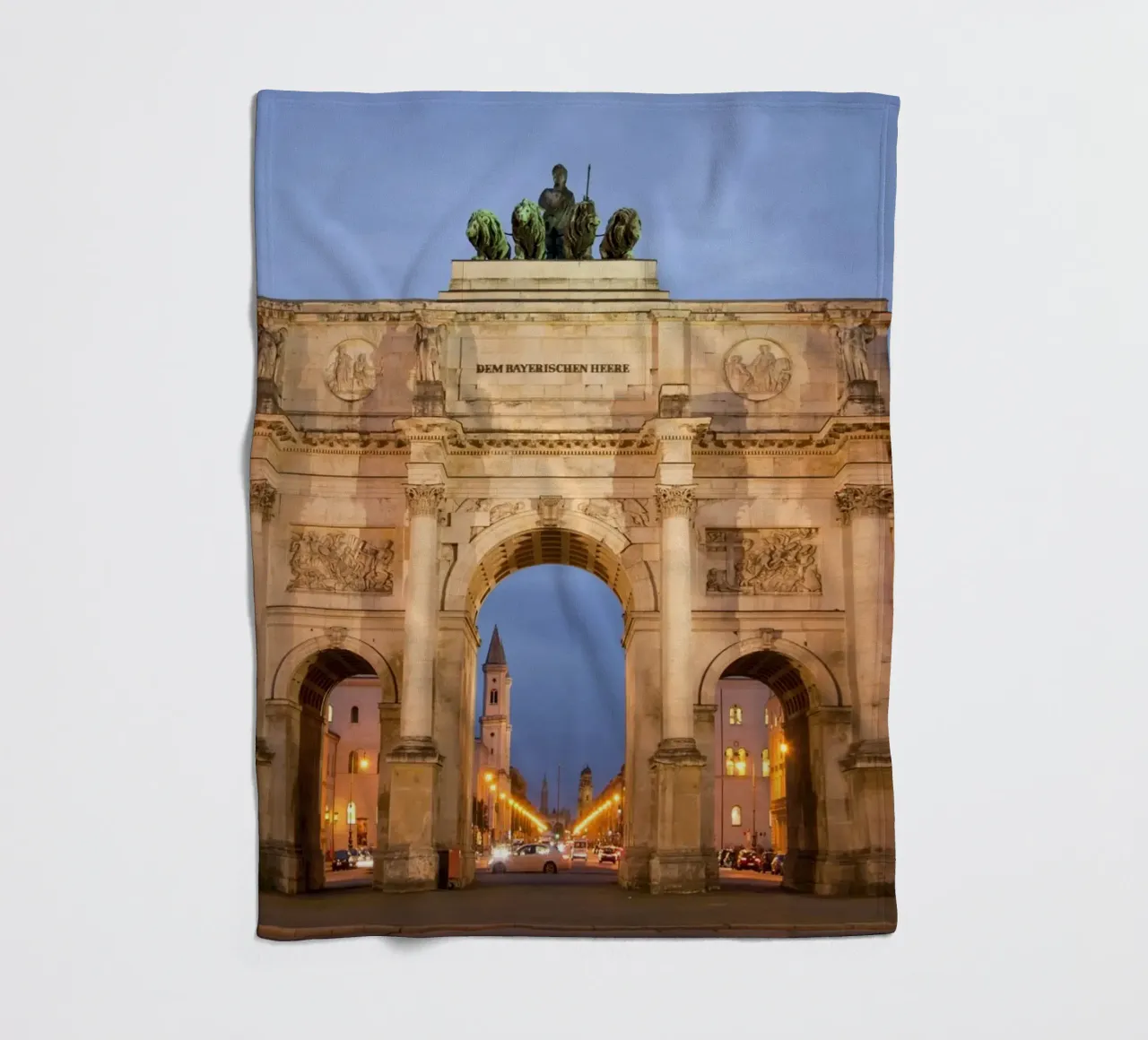 Siegestor München coperta in pile da Reisefotografie - Bilder aus aller Welt