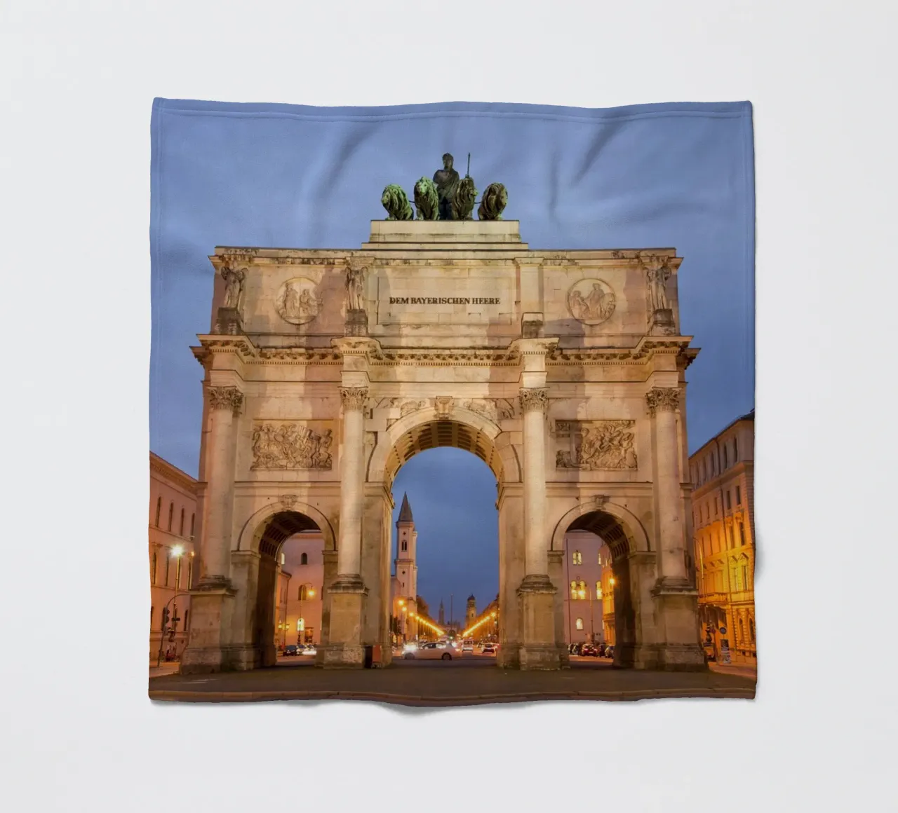 Siegestor München coperta in pile da Reisefotografie - Bilder aus aller Welt