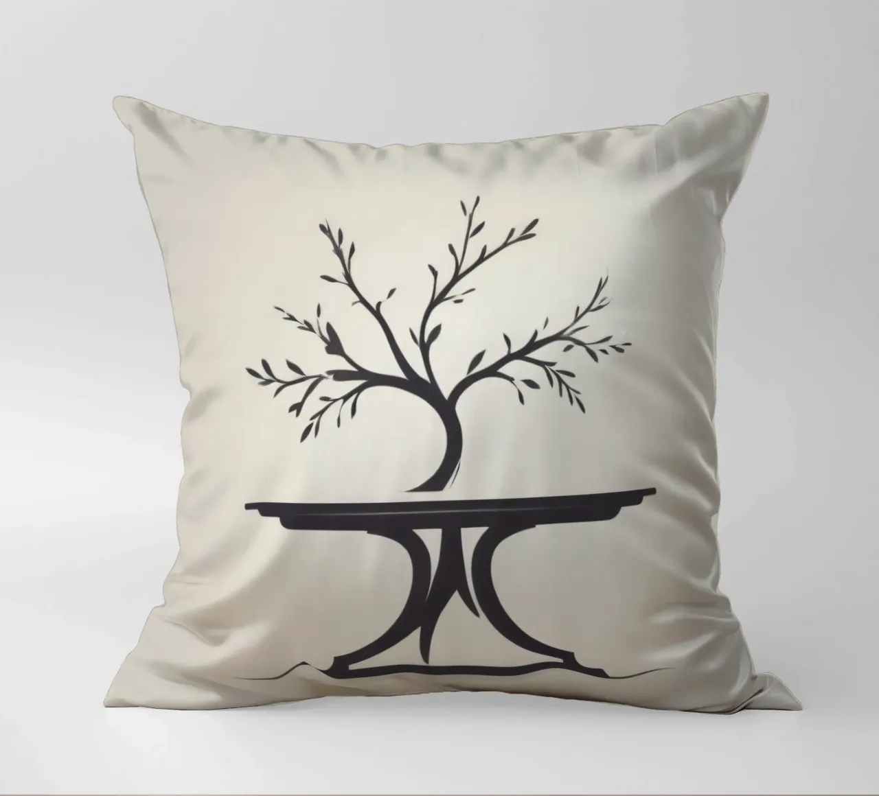 Elegante design ad albero con rami e foglie cuscino da DesignDoodle
