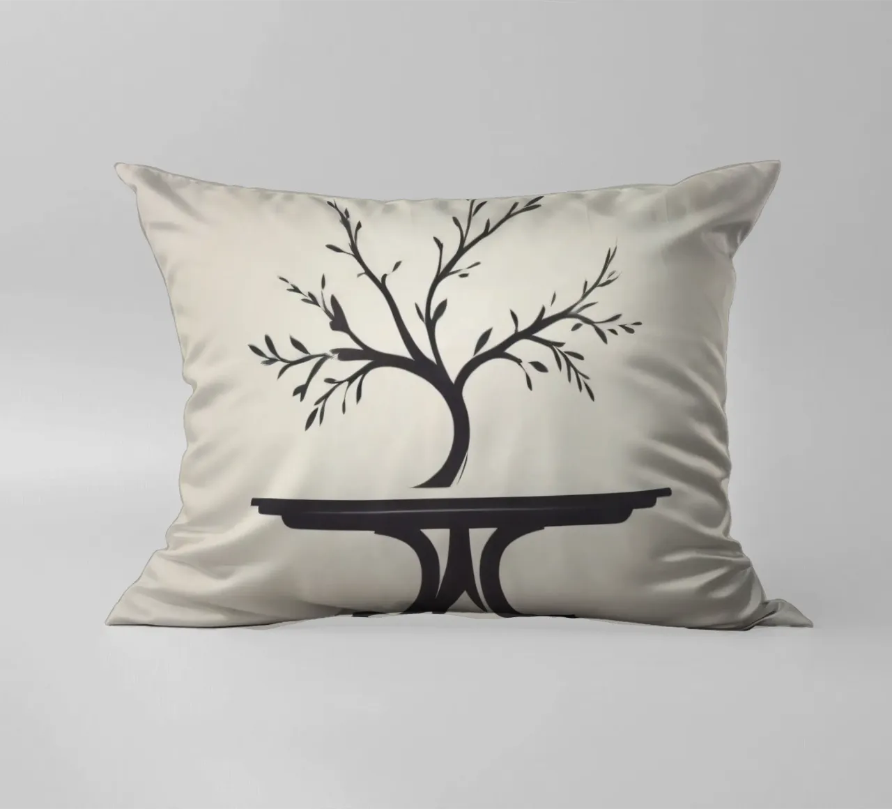 Elegante design ad albero con rami e foglie cuscino da DesignDoodle