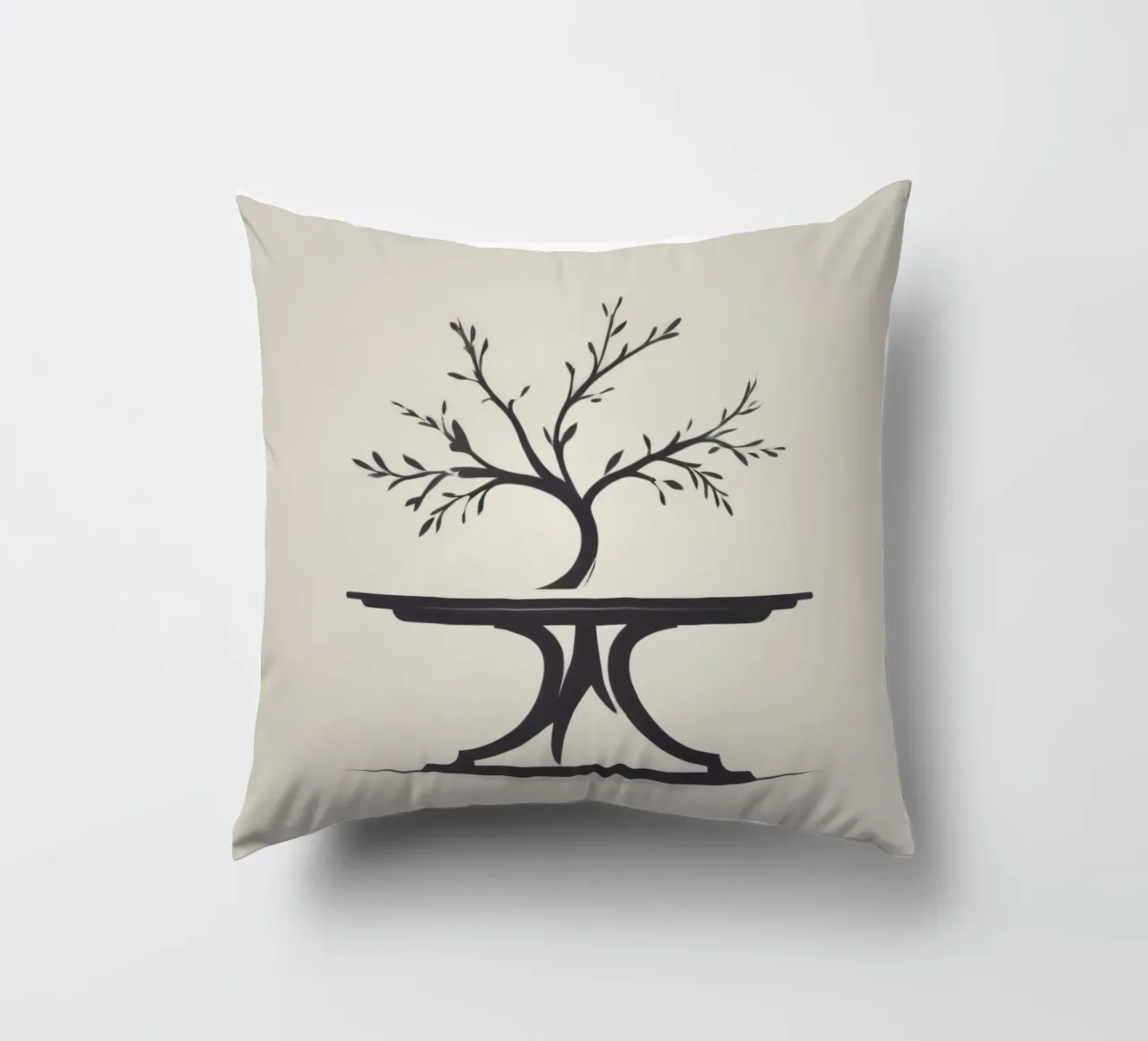 Elegante design ad albero con rami e foglie cuscino da DesignDoodle