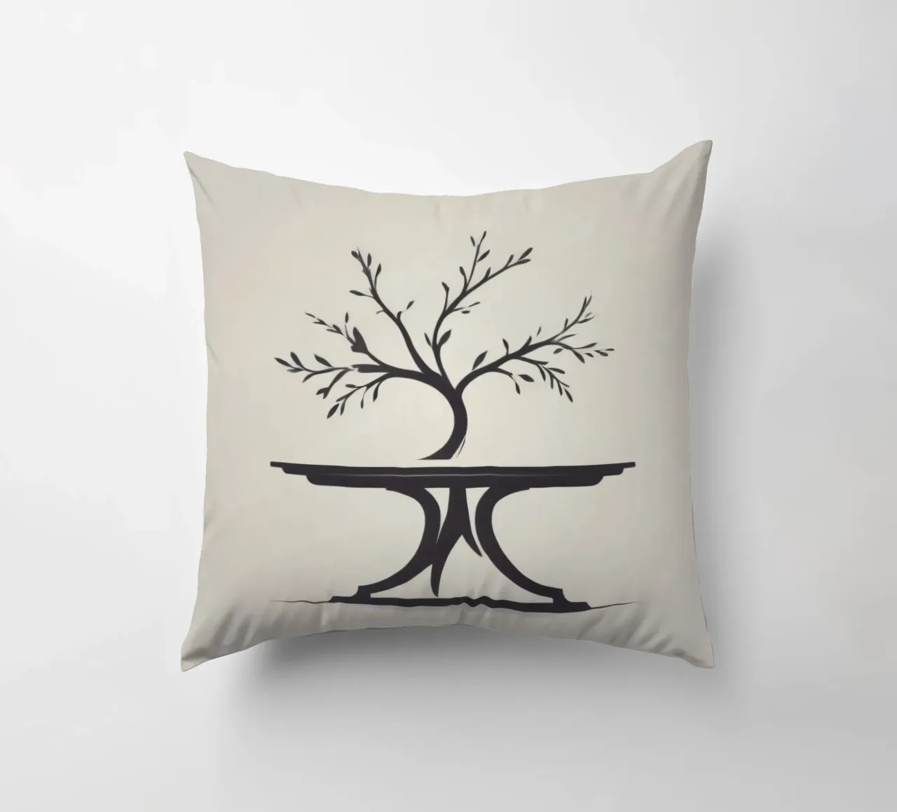 Elegante design ad albero con rami e foglie cuscino da DesignDoodle