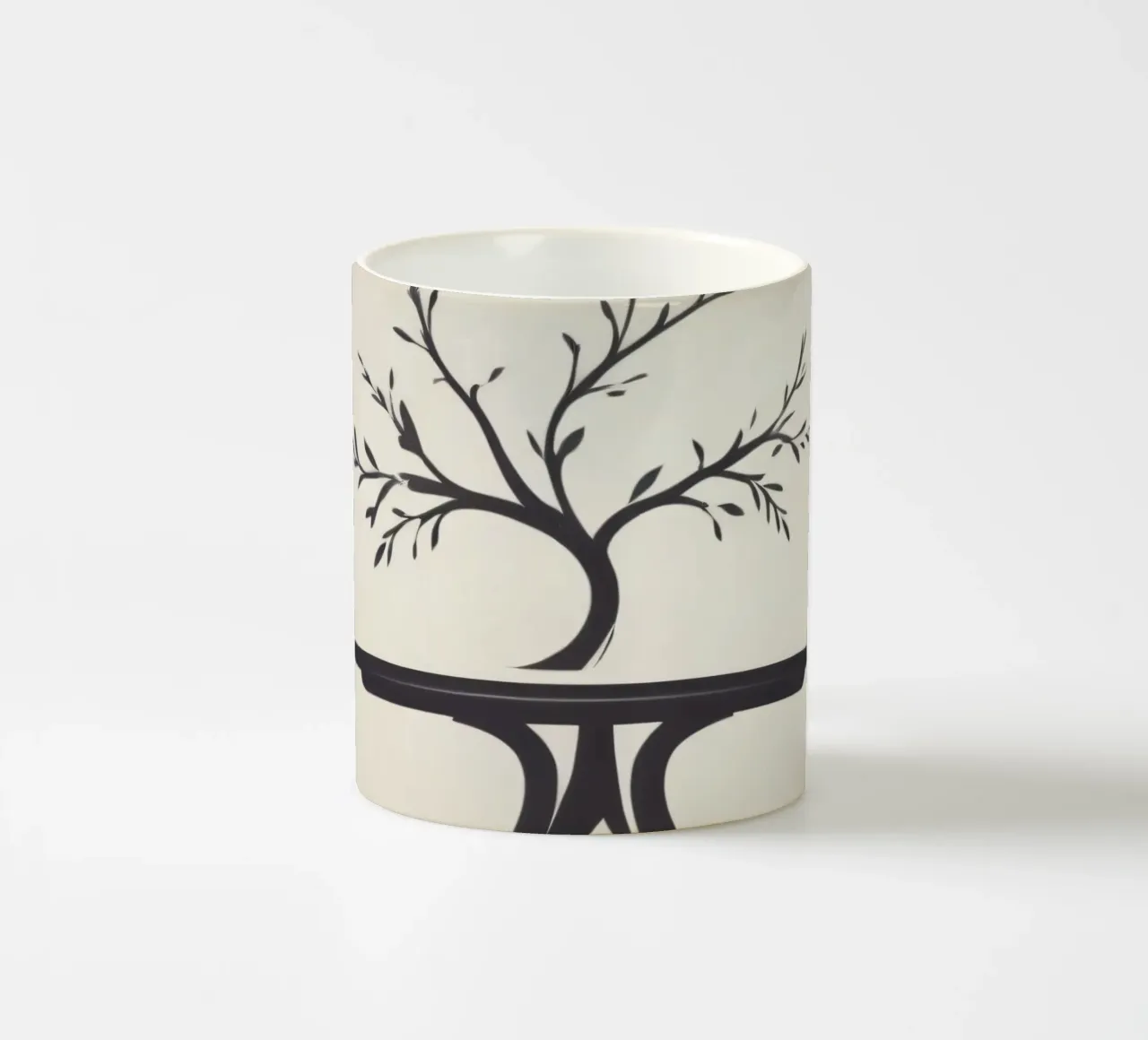 Elegant tree design with branches and leaves ceramic mug by DesignDoodle