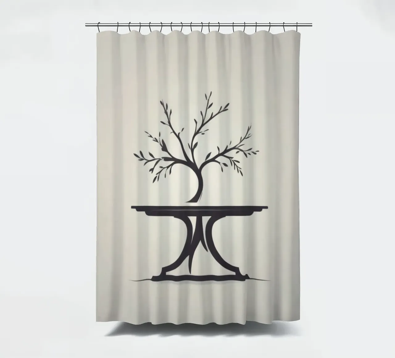 Elegant tree design with branches and leaves shower curtain by DesignDoodle