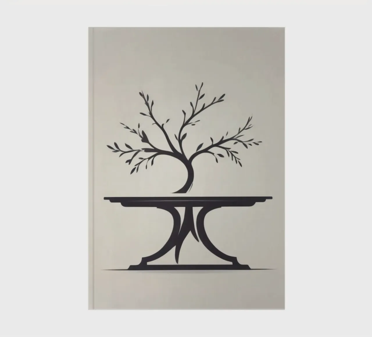Elegant tree design with branches and leaves notebook by DesignDoodle