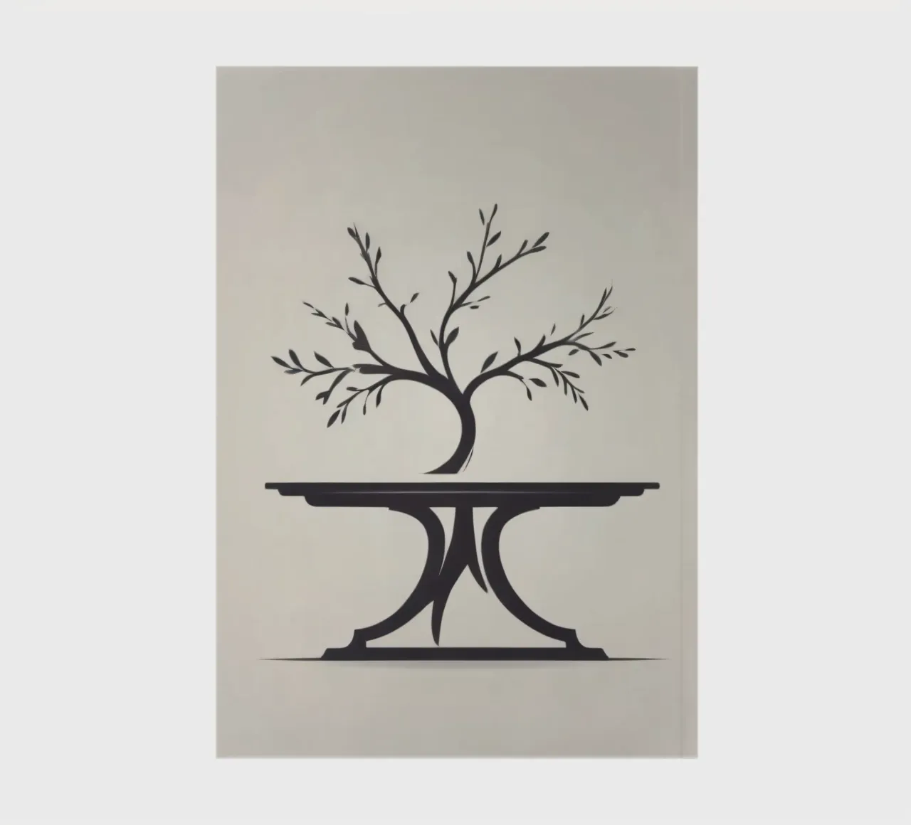 Elegant tree design with branches and leaves notebook by DesignDoodle