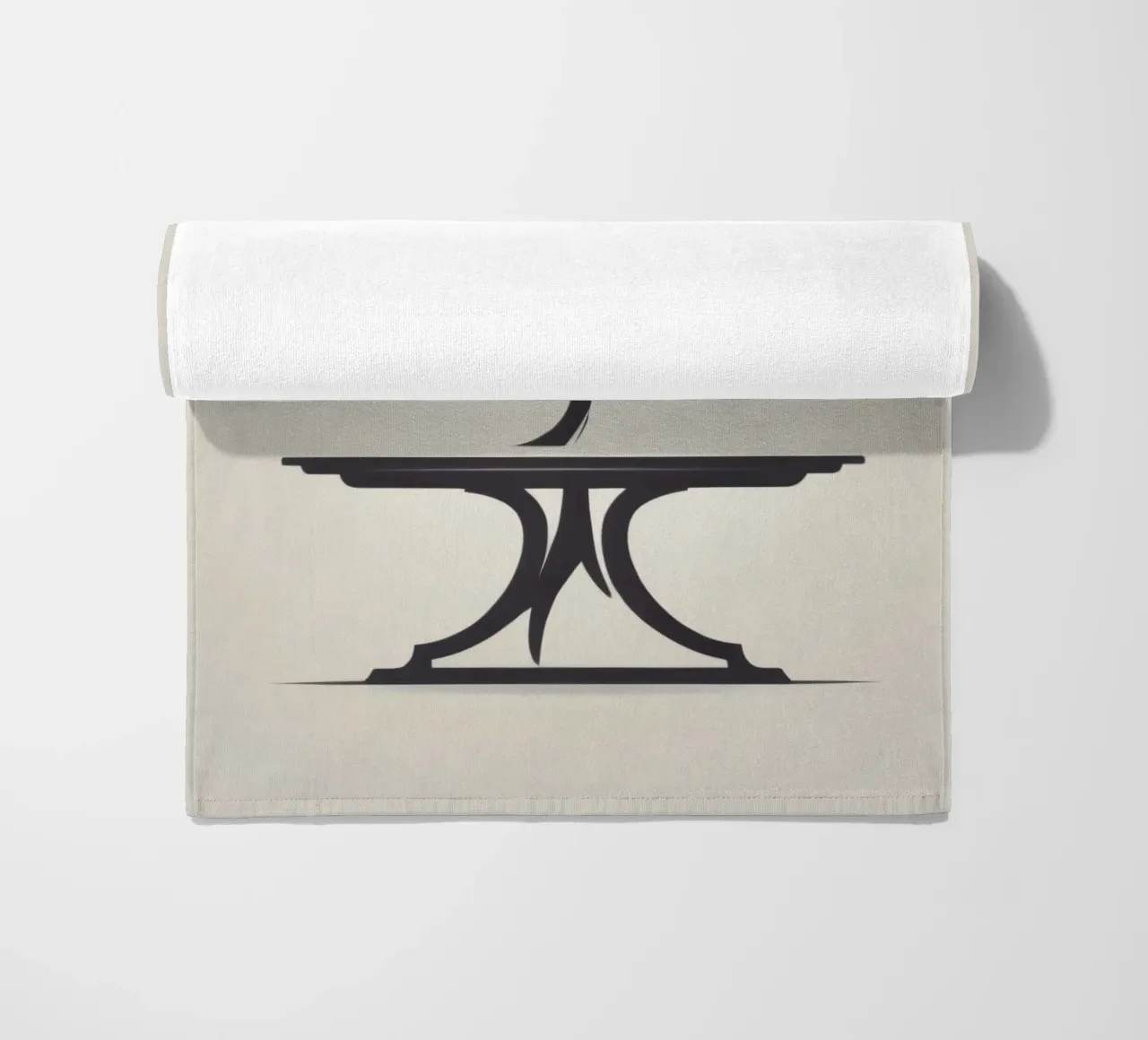 Elegante design ad albero con rami e foglie telo mare da DesignDoodle