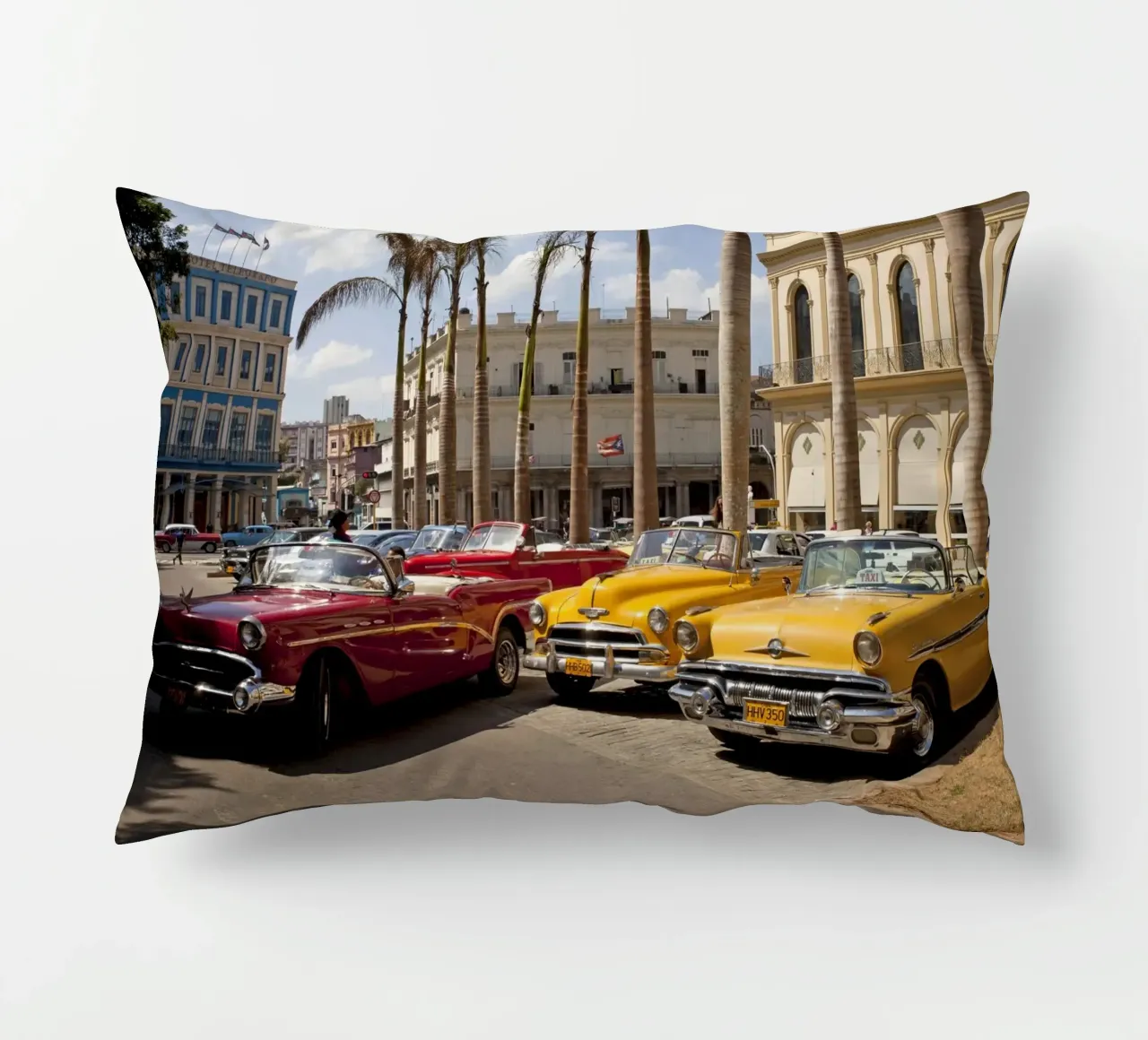 Oldtimer in Havanna cuscino da Reisefotografie - Bilder aus aller Welt