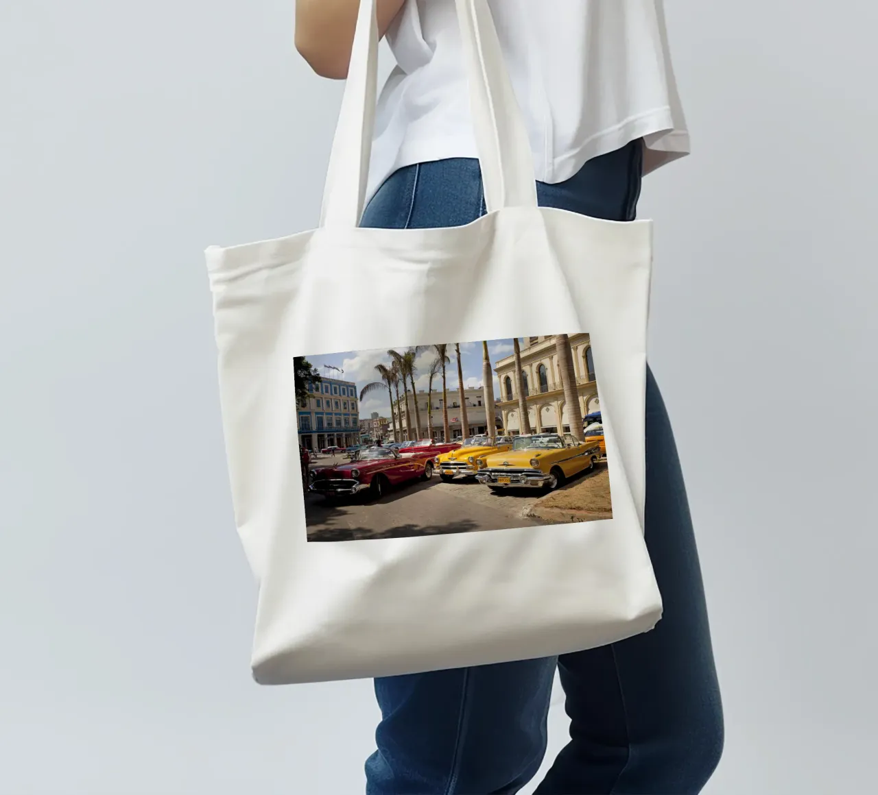 Oldtimer in Havanna borsa in juta da Reisefotografie - Bilder aus aller Welt