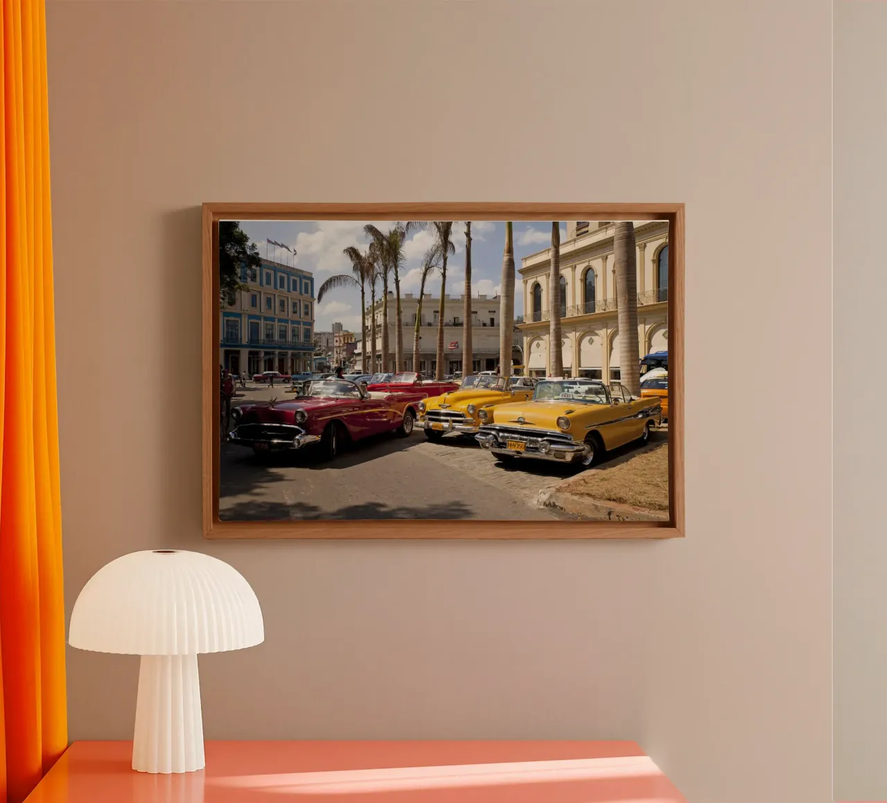 Oldtimer in Havanna canvas van Reisefotografie - Bilder aus aller Welt
