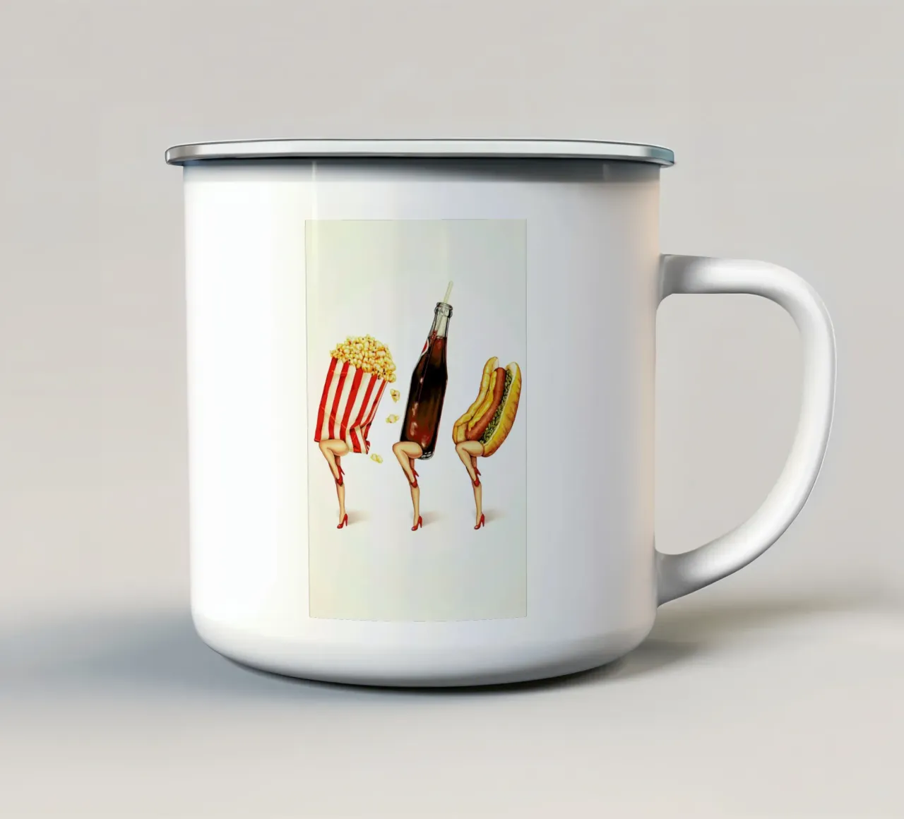 Lets All Got Other Lobby enamel mug by Kelly Gilleran
