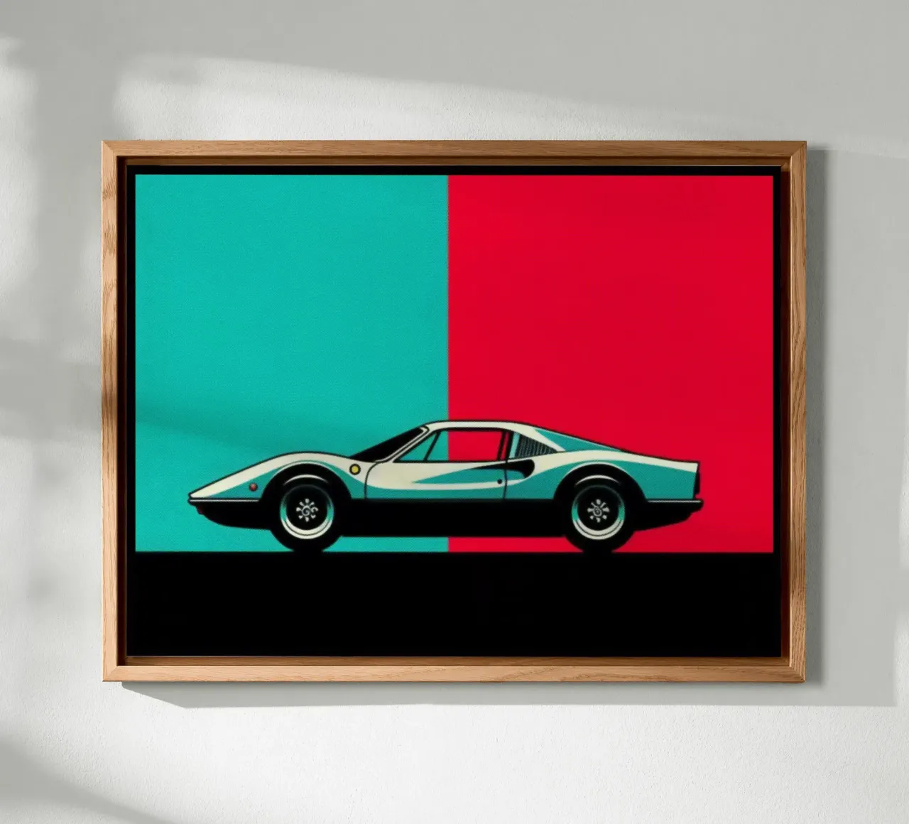 Ferrari - Stampa poster d'epoca pannello forex da posterprints-by-nomad