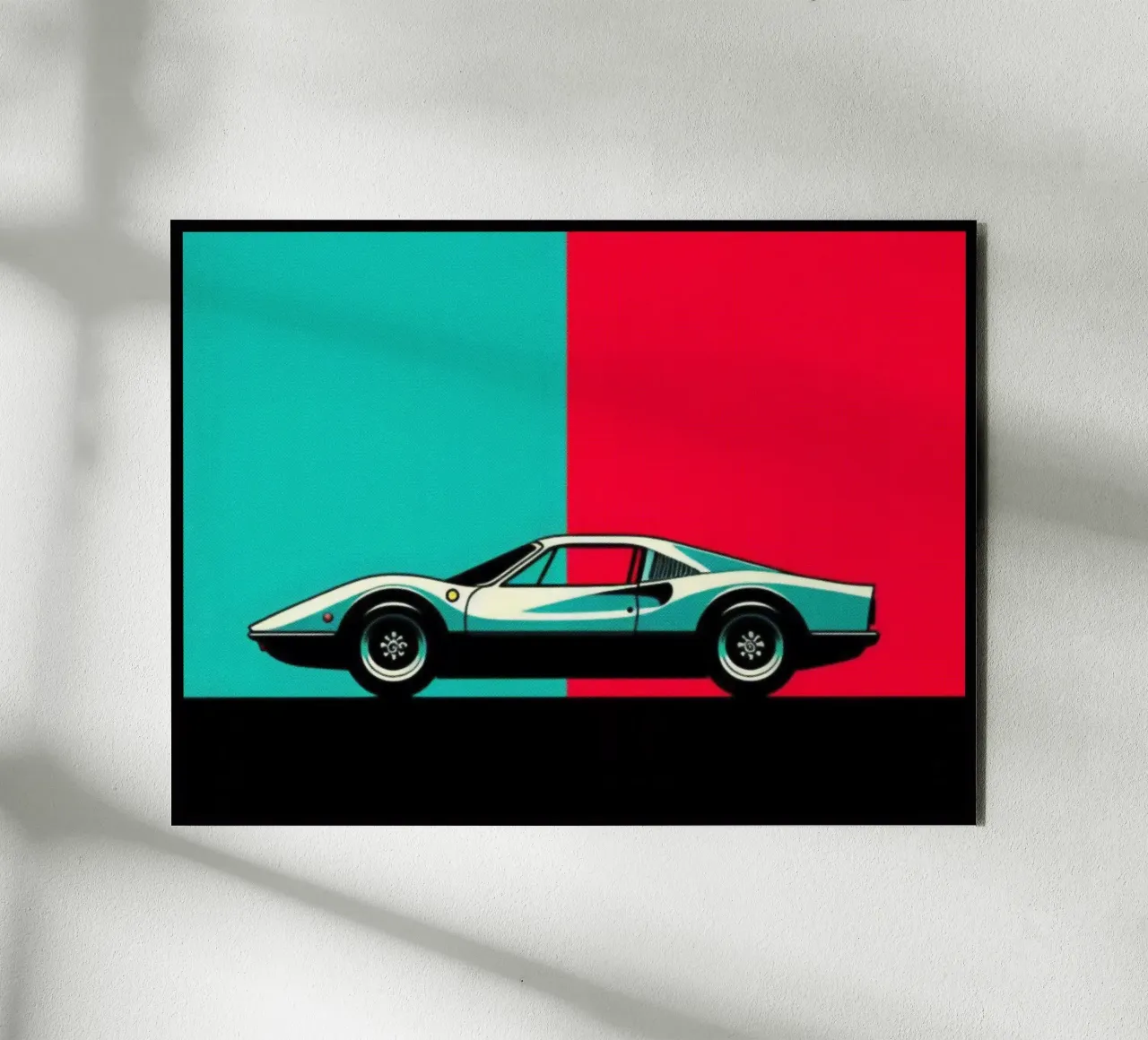 Ferrari - Stampa poster d'epoca pannello forex da posterprints-by-nomad