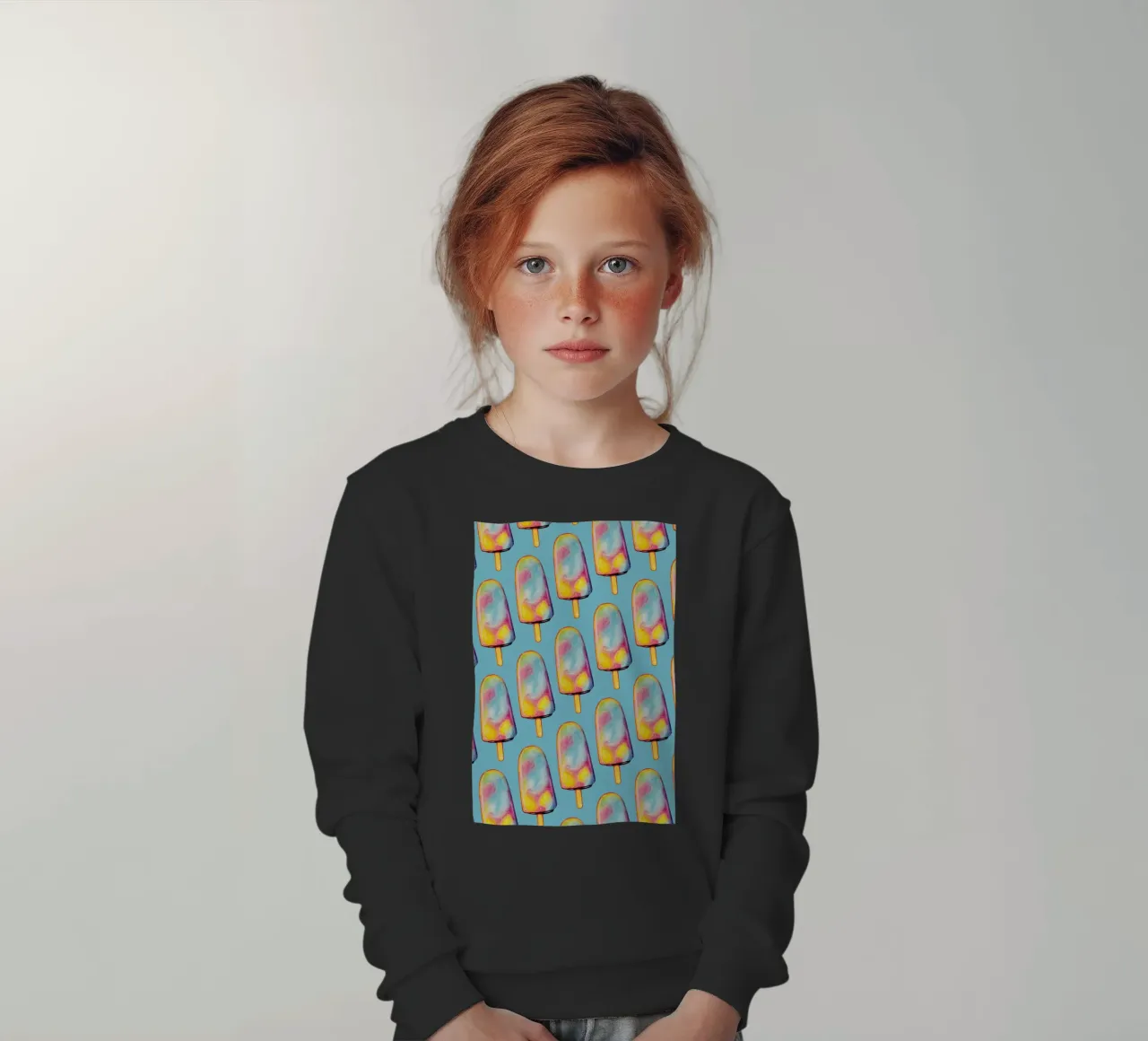 Rainbow Paddle Pop felpa bambino da Kelly Gilleran