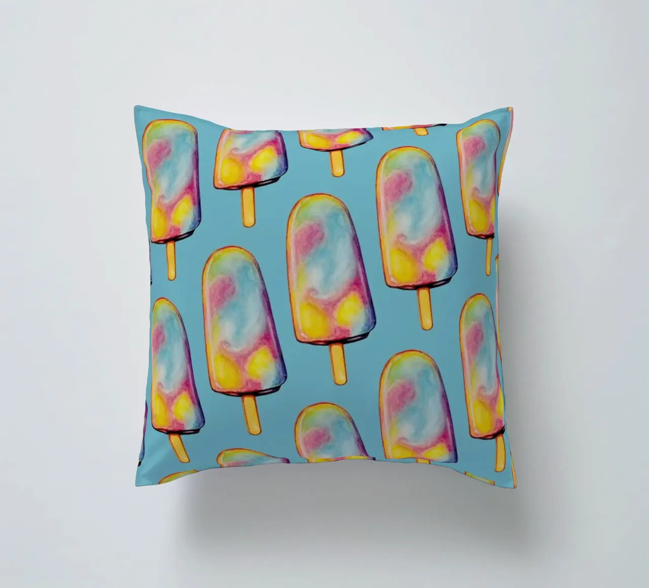 Rainbow Paddle Pop Kissen von Kelly Gilleran